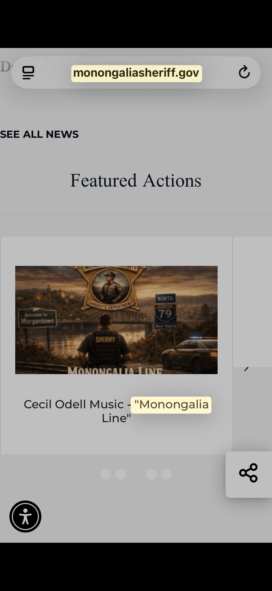 Officially Featured: Monongalia County Sheriff’s Office Highlights “Monongalia Line” - Cecil Odell Music
