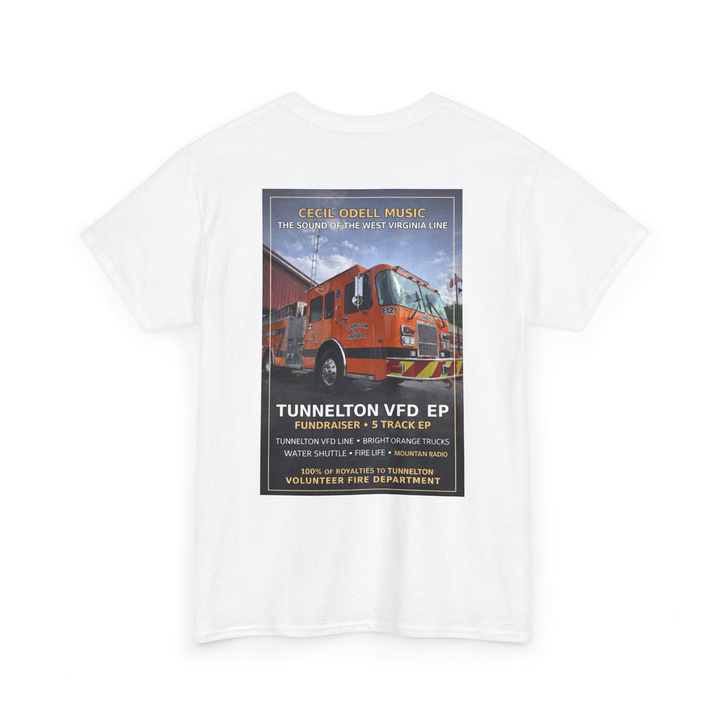 Tunnelton VFD Firetruck Tee: Volunteer Fire Department Fundraiser T-Shirt