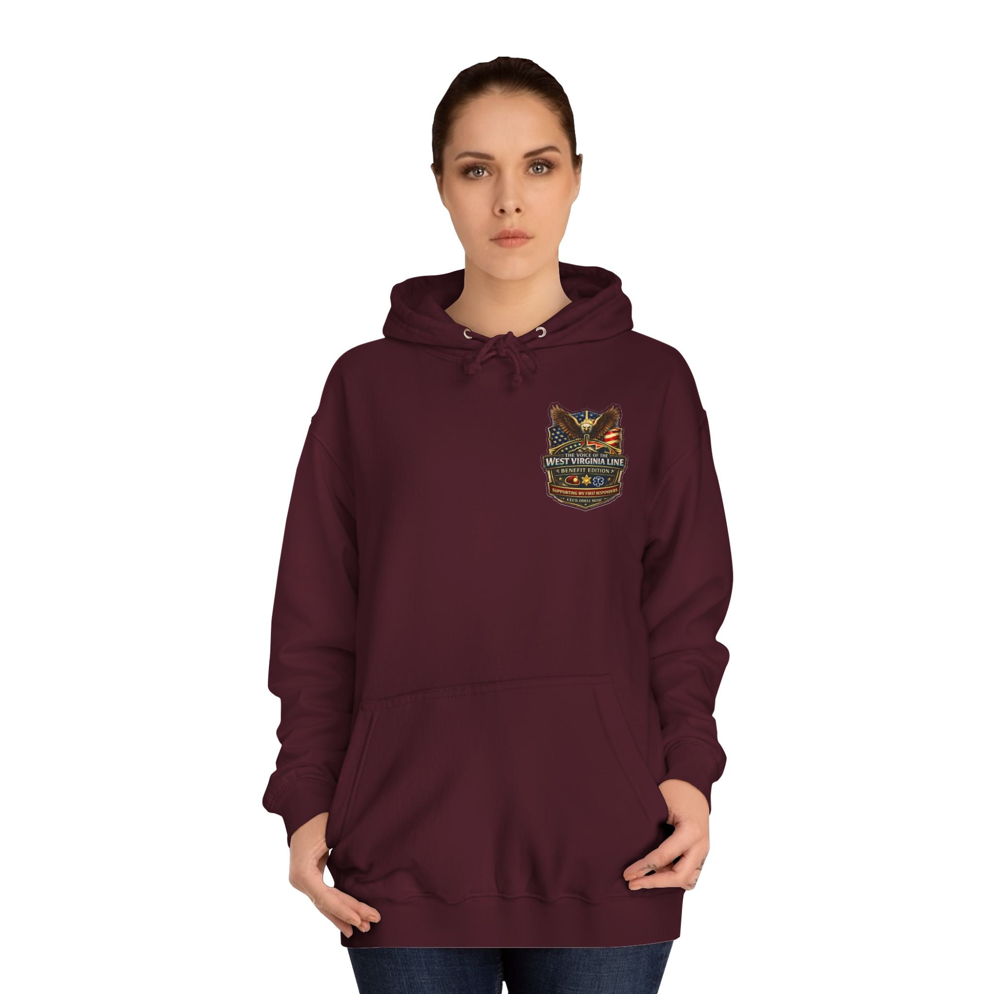 West Virginia Line Badge Hoodie: State & First Responder Tribute
