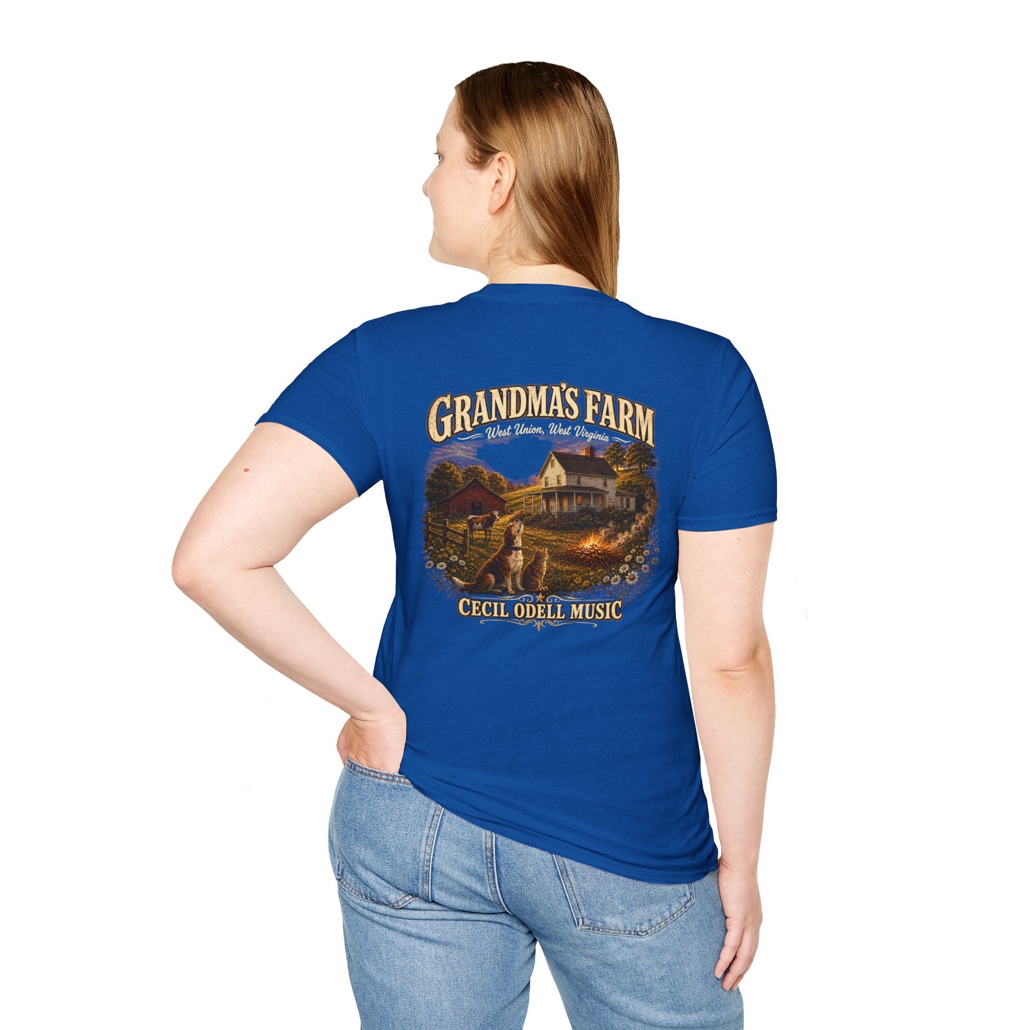 Grandma's Farm T-Shirt: West Union West Virginia Rustic Country Tee