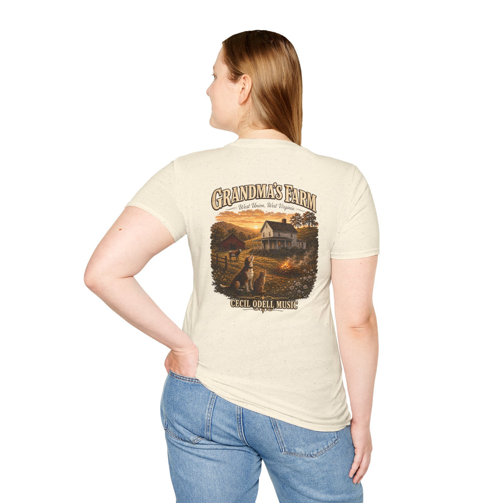 Grandma's Farm T-Shirt: West Union West Virginia Rustic Country Tee