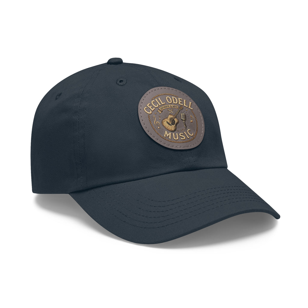 Cecil Odell Music Leather Patch Dad Hat