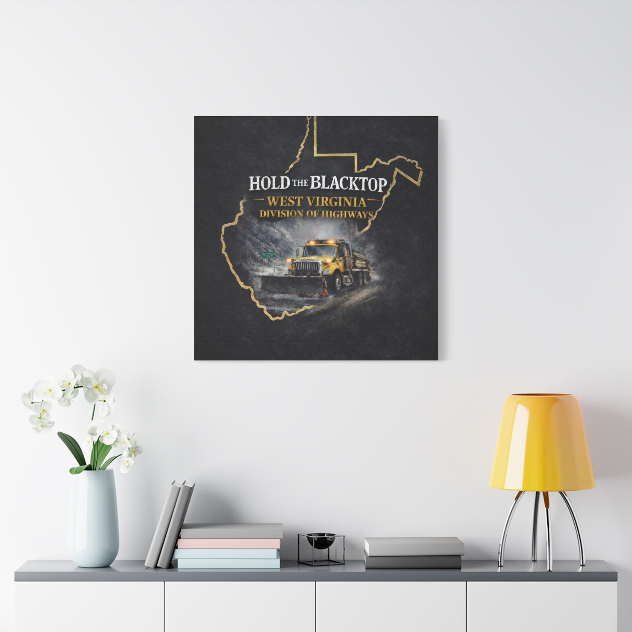 Hold the Blacktop: West Virginia Division of Highways Canvas Print