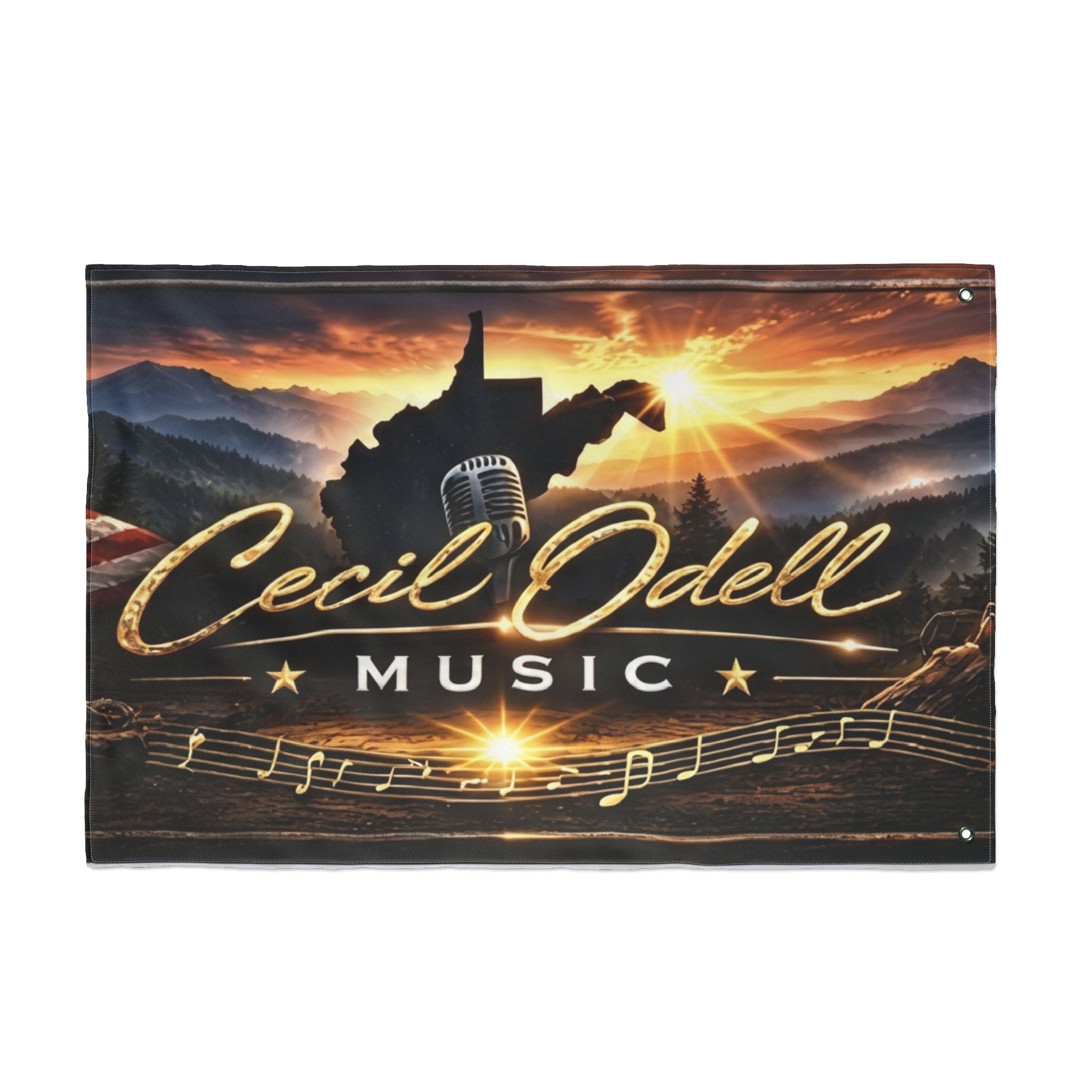 Cecil Odell Music Double-Sided Decorative Flag