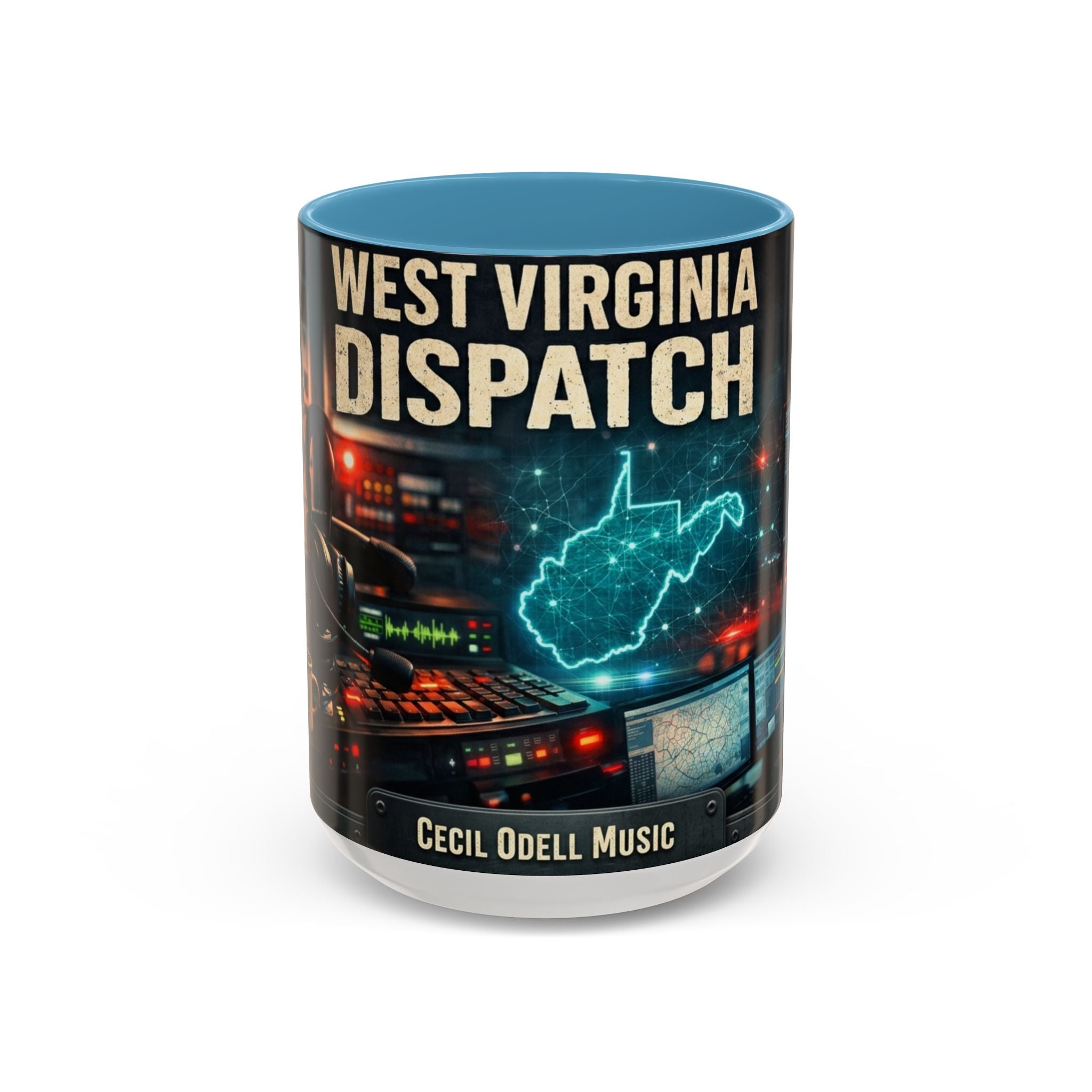 West Virginia Dispatch Accent Coffee Mug: Emergency Dispatch Radio Operator Gift (11/15oz)