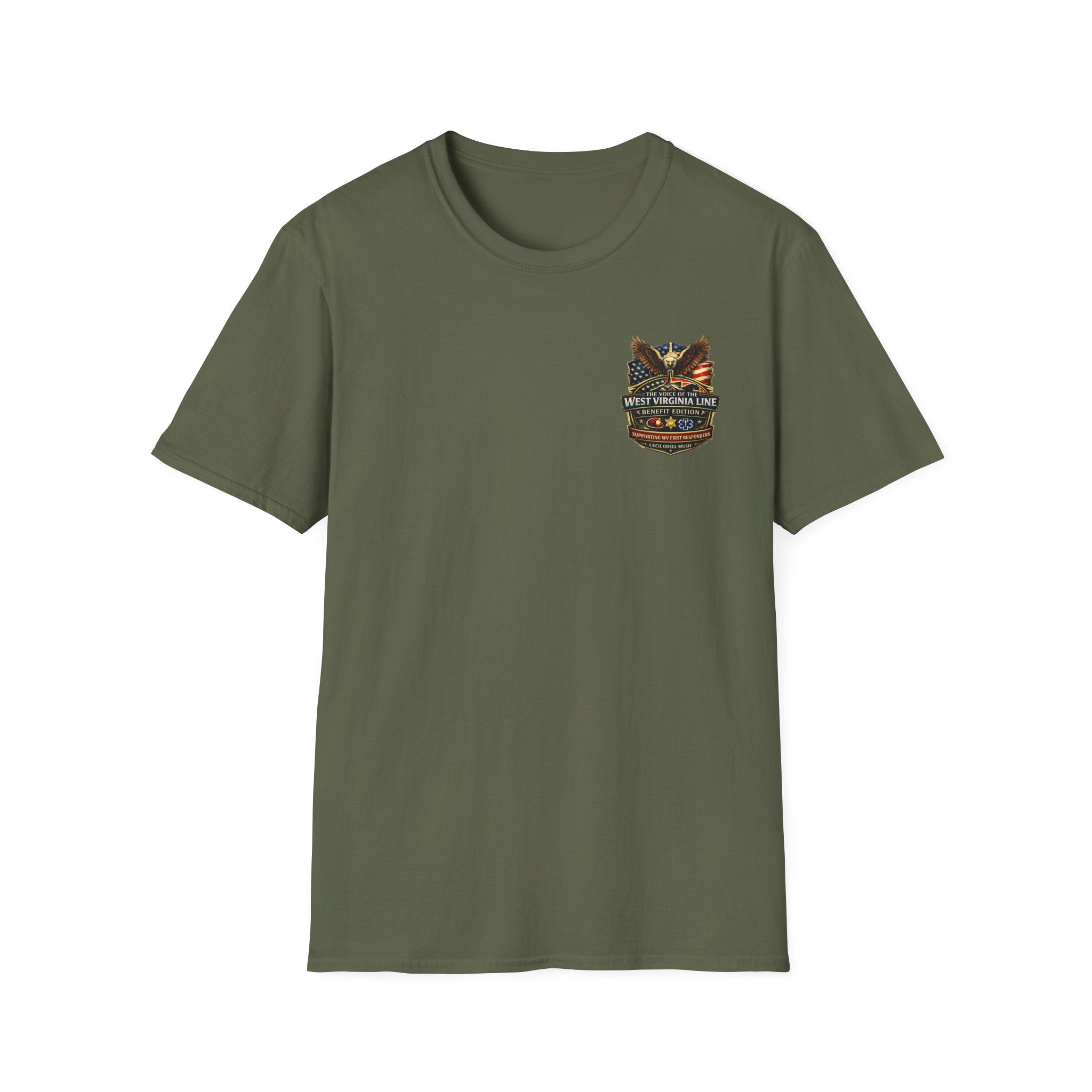 Fire Department T-Shirt: Tunnelton VFD Line Photo Tee