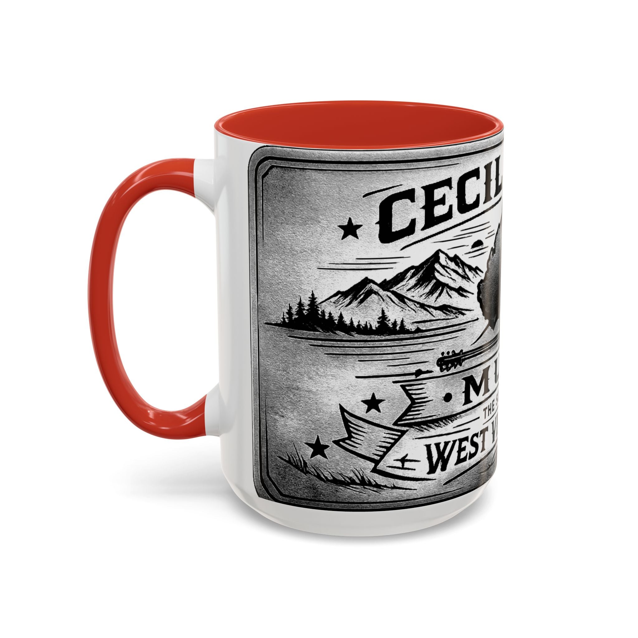 West Virginia Music Coffee Mug: 'The Sound of the West Virginia Line' Accent Mug