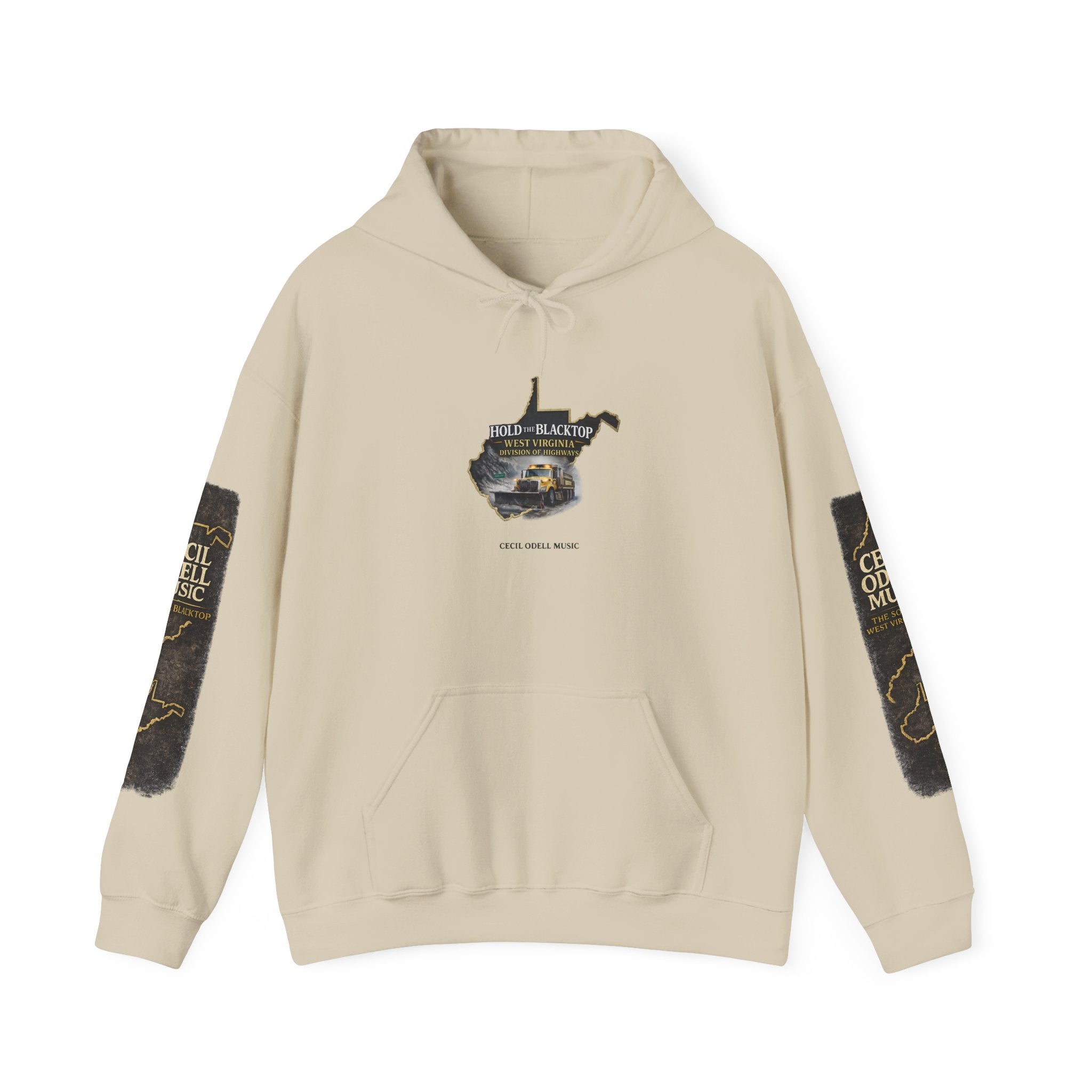 Hold the Blacktop Hoodie: Classic Road Trip Graphic Pullover