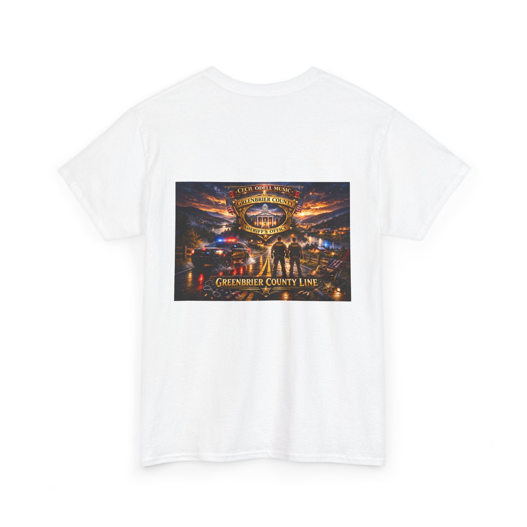 Greenbrier County Line Concert Tee: Vintage Live Music Poster Shirt