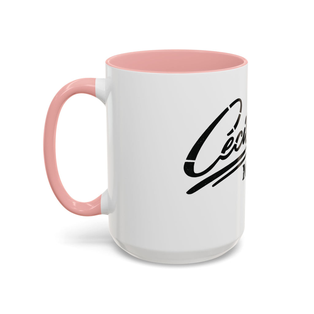 Cecil Odell Music Accent Coffee Mug: Black-Trim Musician Gift (11/15 oz)