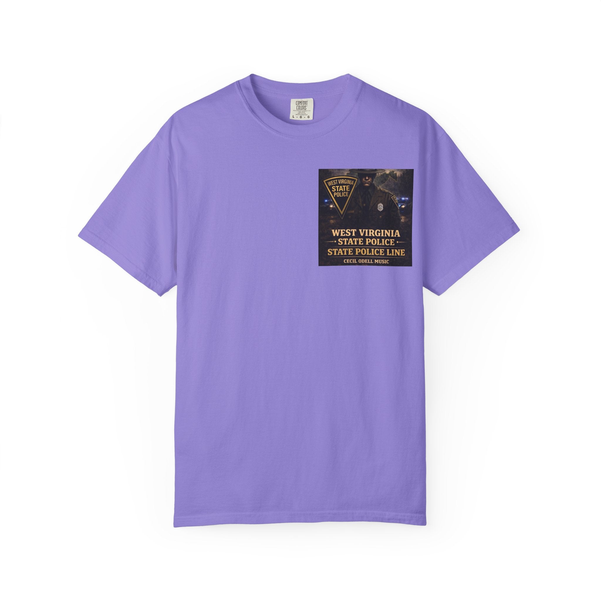 West Virginia State Police Graphic T-Shirt: 'State Police Line' Back Print