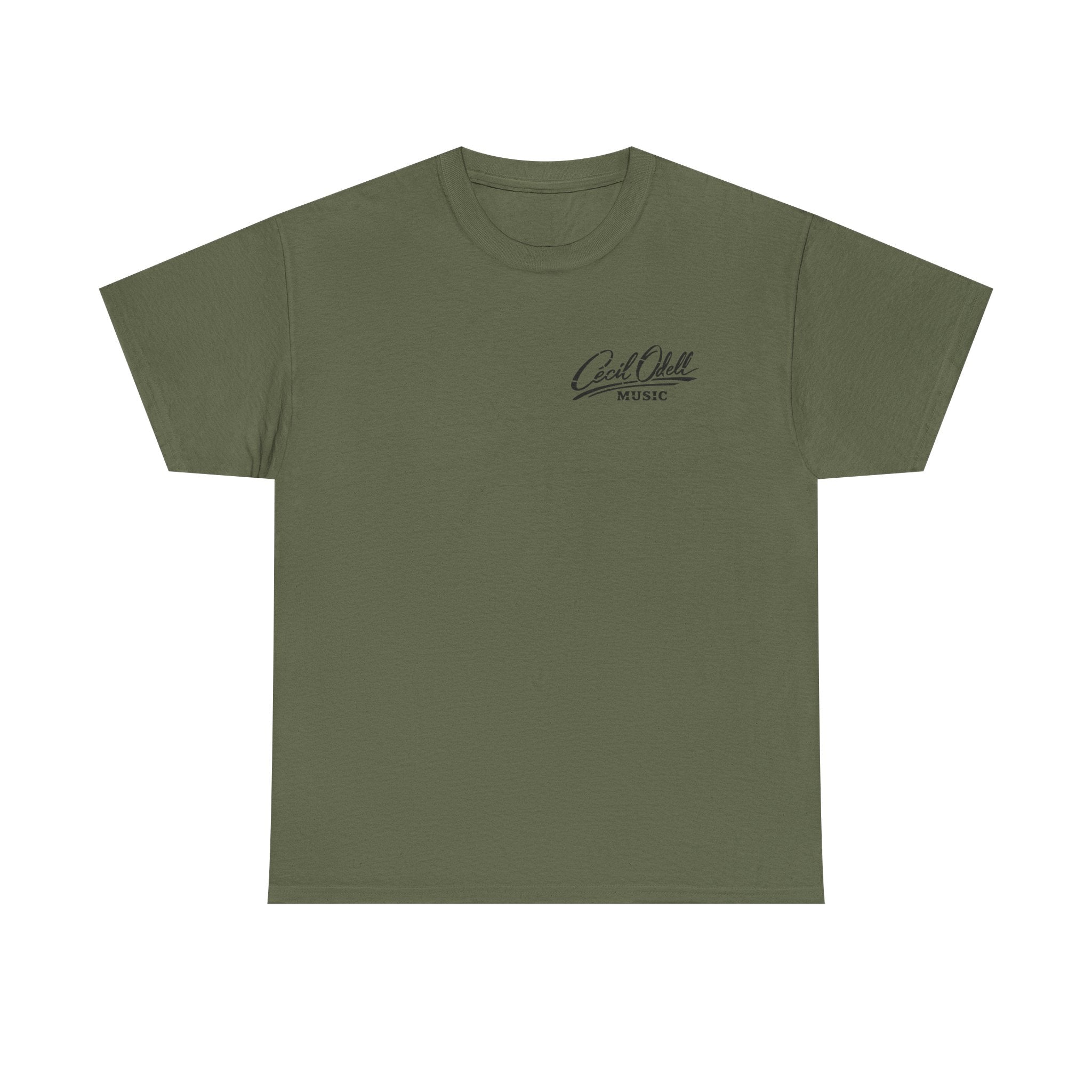 K9 Partner T-Shirt: 'Cecil Odell Music' Script Chest Design