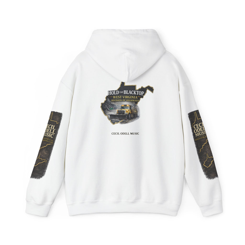 Hold the Blacktop Hoodie: Classic Road Trip Graphic Pullover