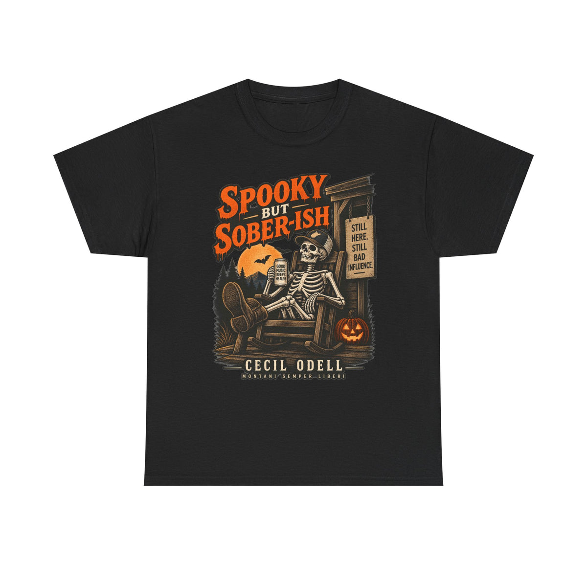 Spooky but Sober-ish Halloween Tee | Cecil Odell