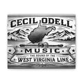 Cecil Odell Music Canvas Print: “The Sound of the West Virginia Line”