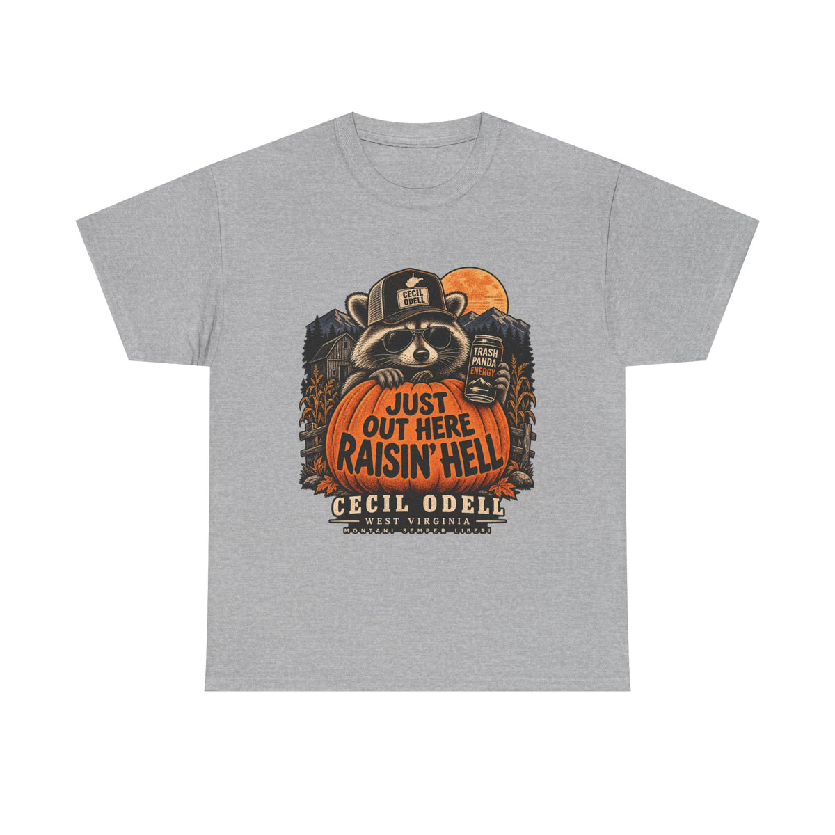 Just Out Here Raisin' Hell Halloween Tee | Cecil Odell