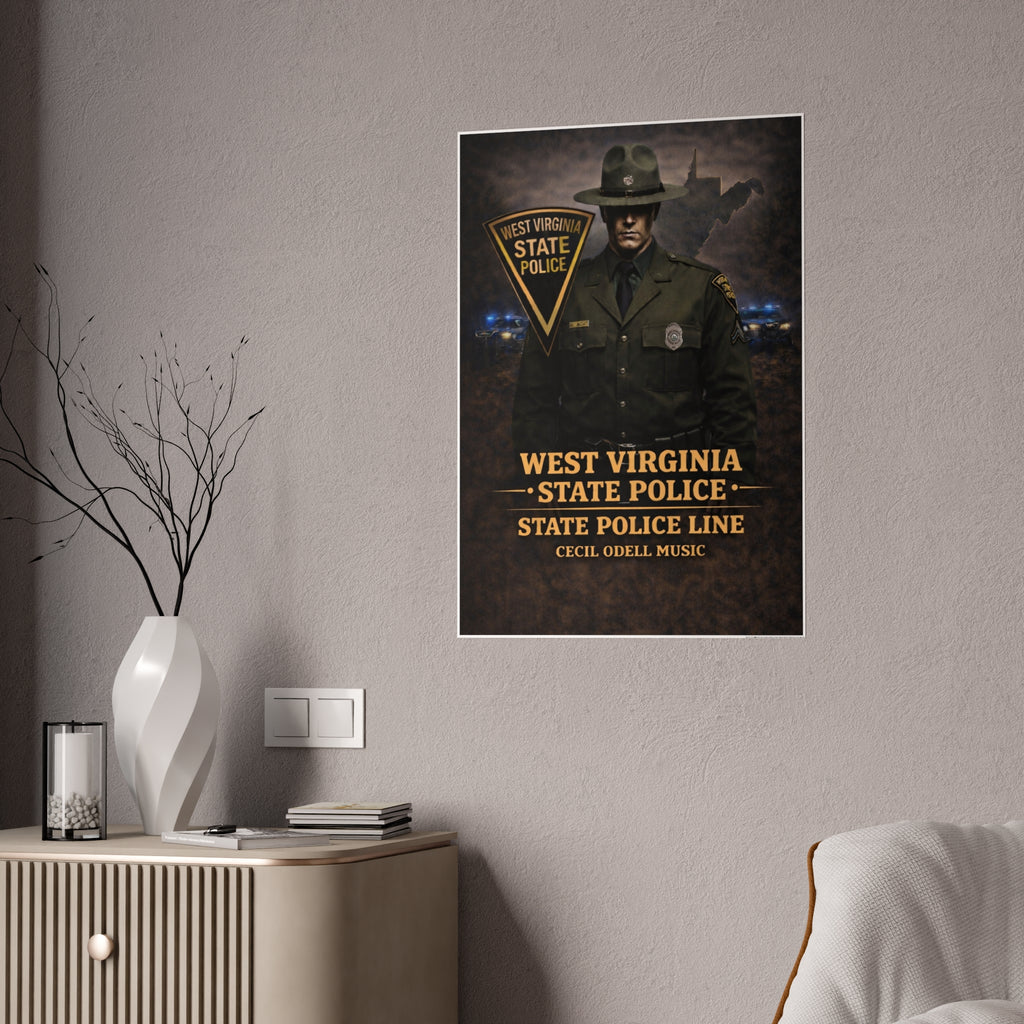 West Virginia State Police Poster: State Police Line Tribute Gloss Poster
