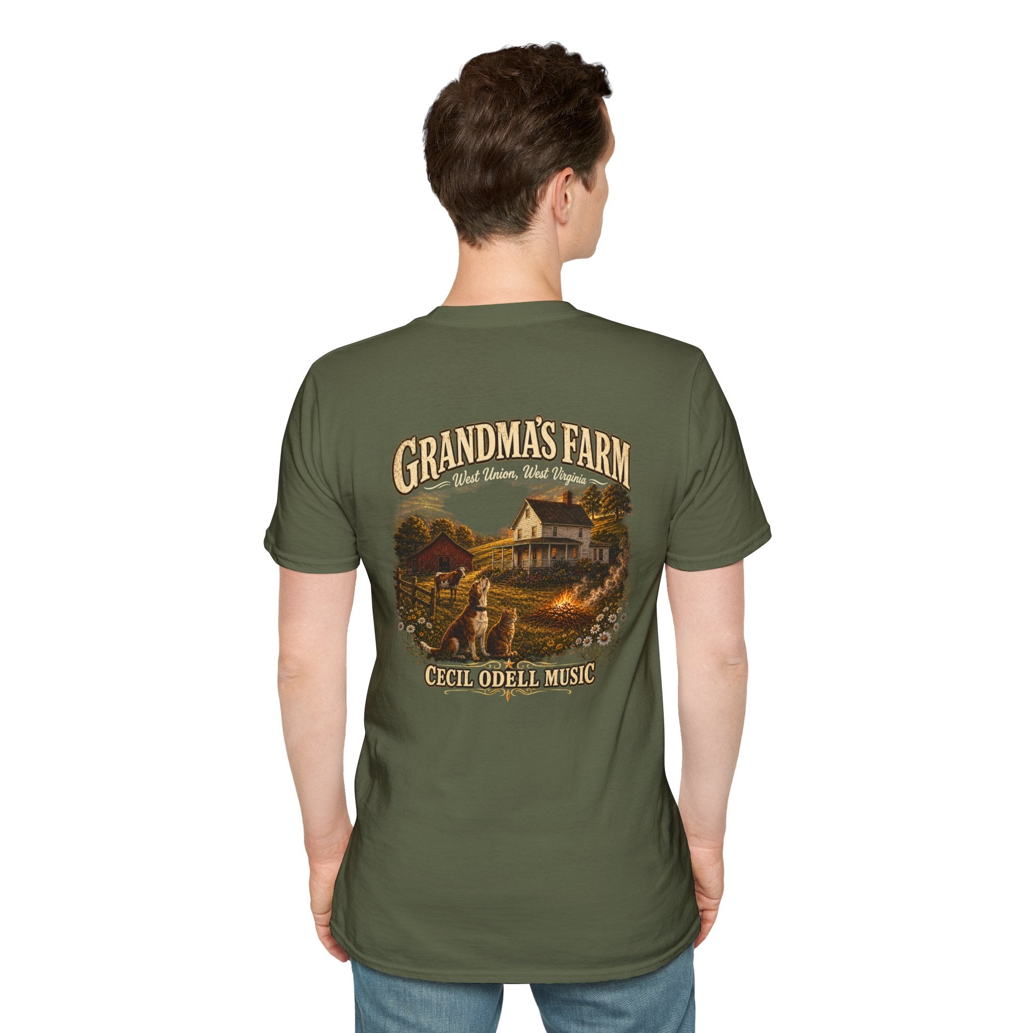 Grandma's Farm T-Shirt: West Union West Virginia Rustic Country Tee