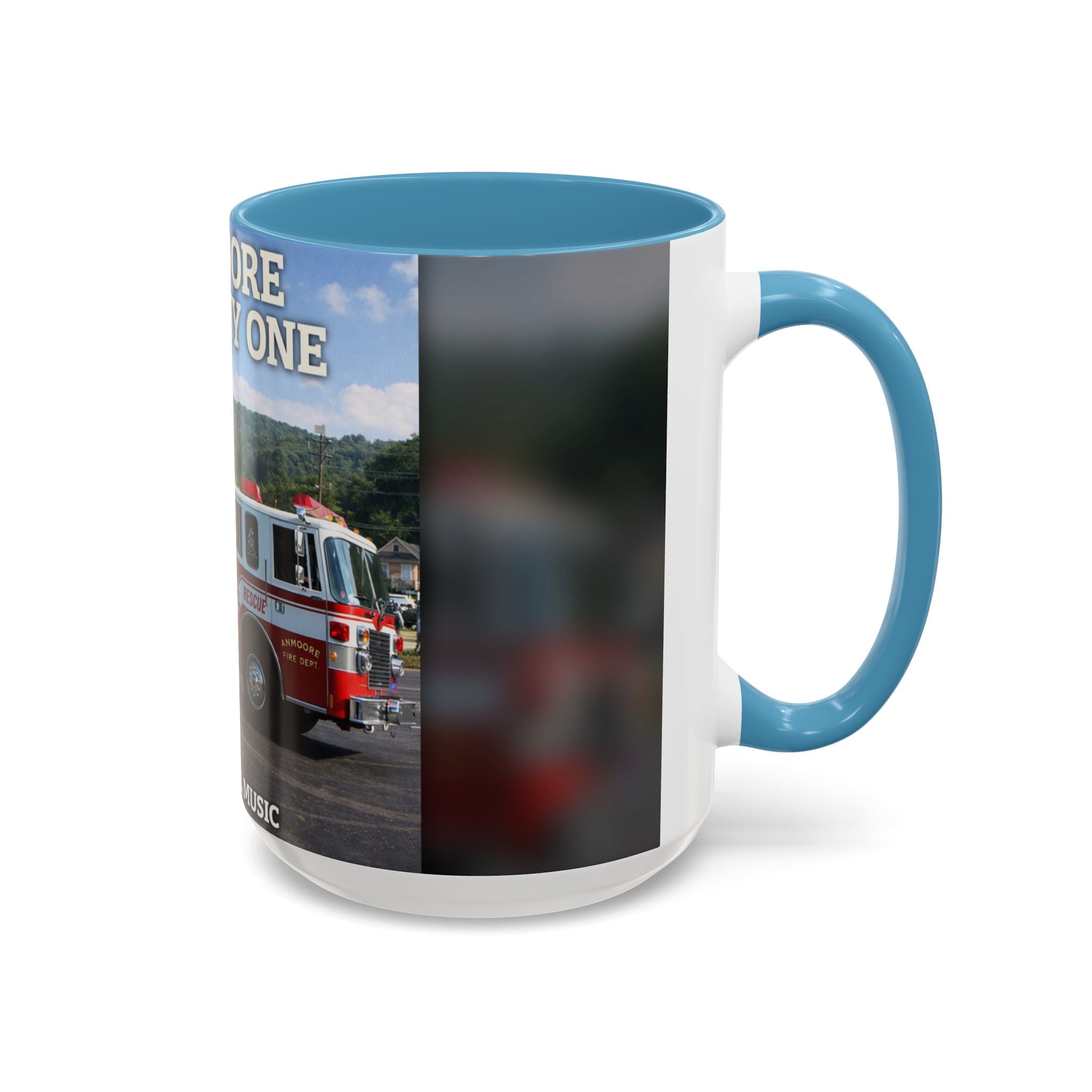 Fire Truck Coffee Mug: Anmoore Company One Tribute (Cecil Odell Music)