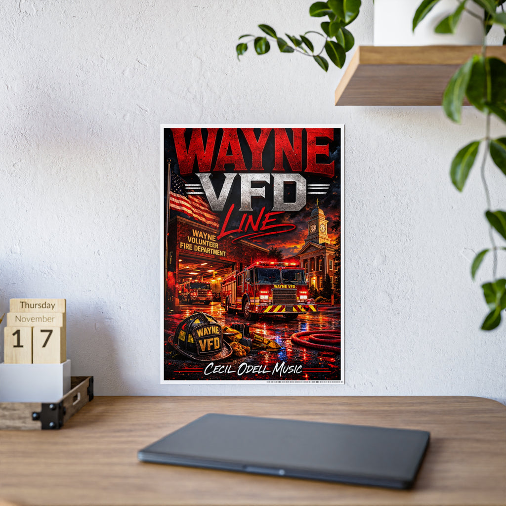 Poster - Wayne VFD Line Fire Department Tribute Gloss Poster