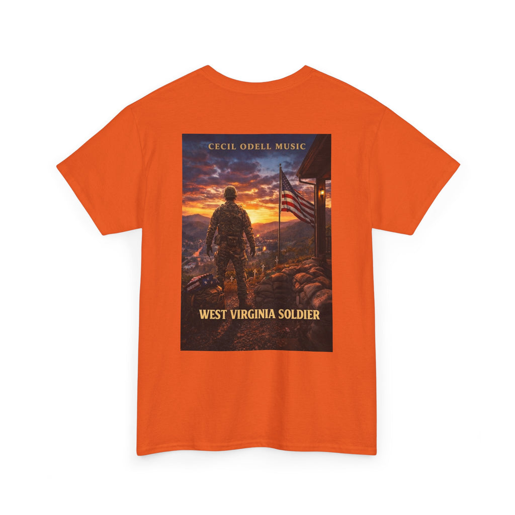 West Virginia Soldier T-Shirt: Patriotic Military Tee (Cecil Odell Music)