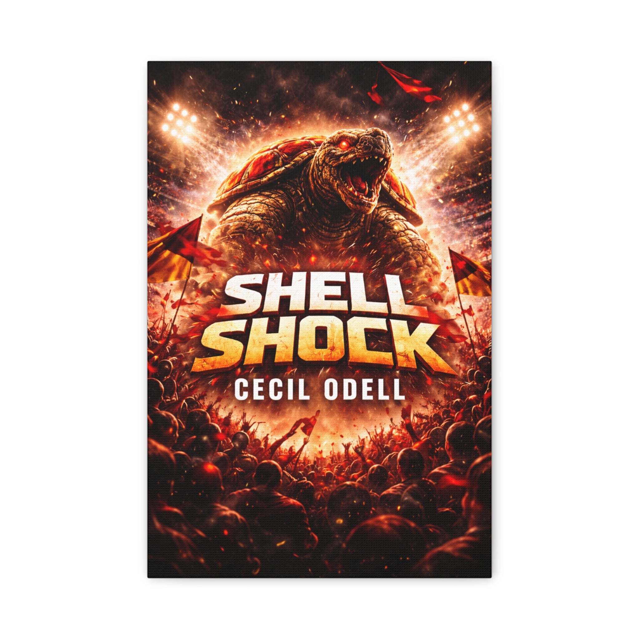 Shell Shock Canvas Print: Dramatic Monster Art Wrap (Cecil Odell)