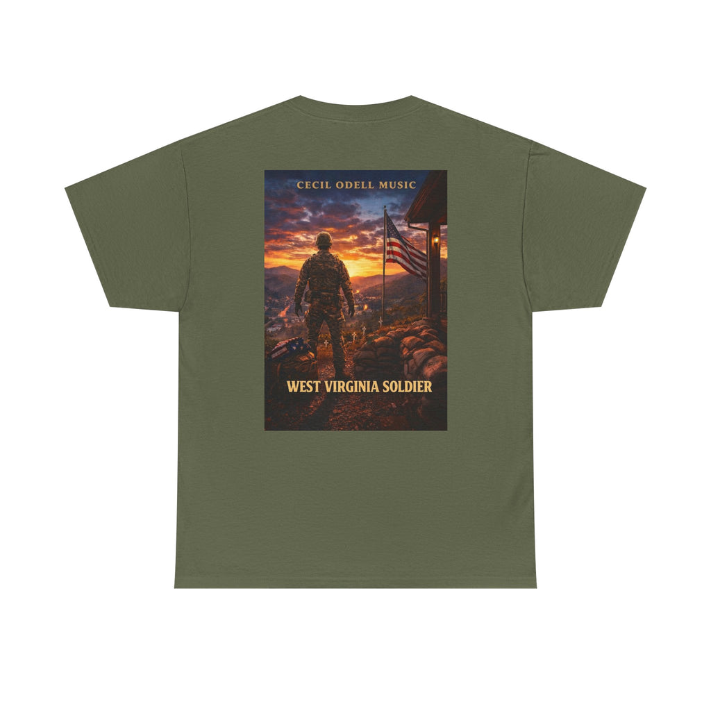 West Virginia Soldier T-Shirt: Patriotic Military Tee (Cecil Odell Music)
