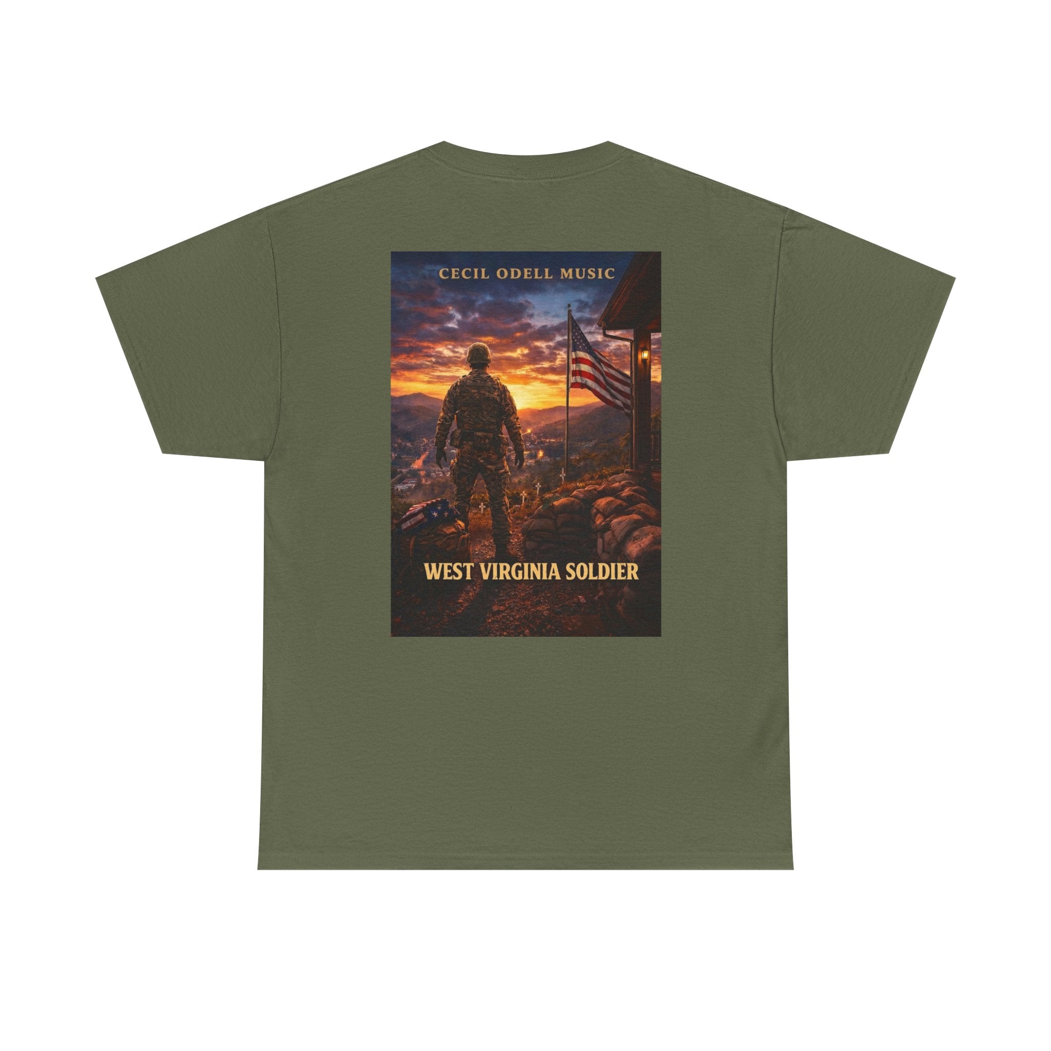 West Virginia Soldier T-Shirt: Patriotic Military Tee (Cecil Odell Music)