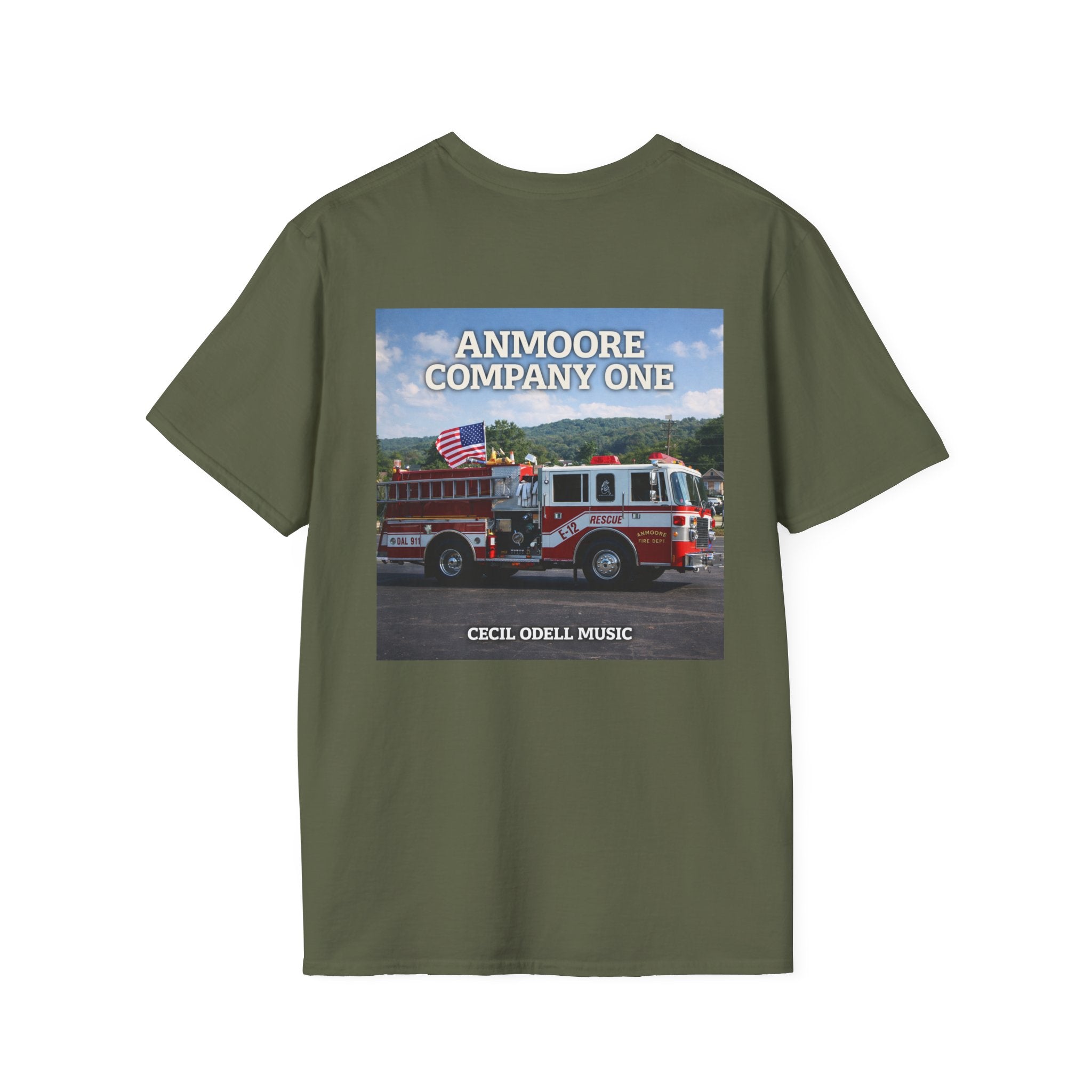 Firetruck Band Tee: "Anmoore Company One" Graphic T-Shirt