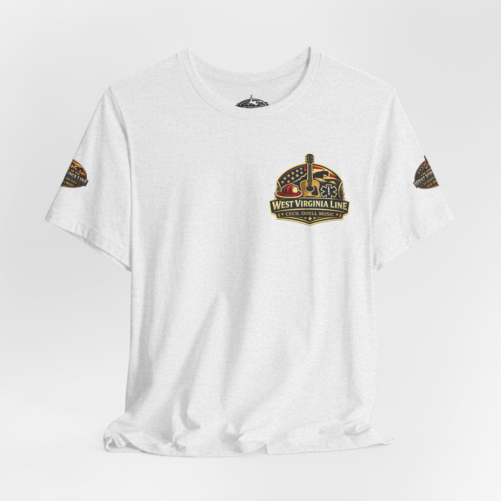 West Virginia Outlaw T-Shirt: Rustic Skull & Guns Country Graphic Tee