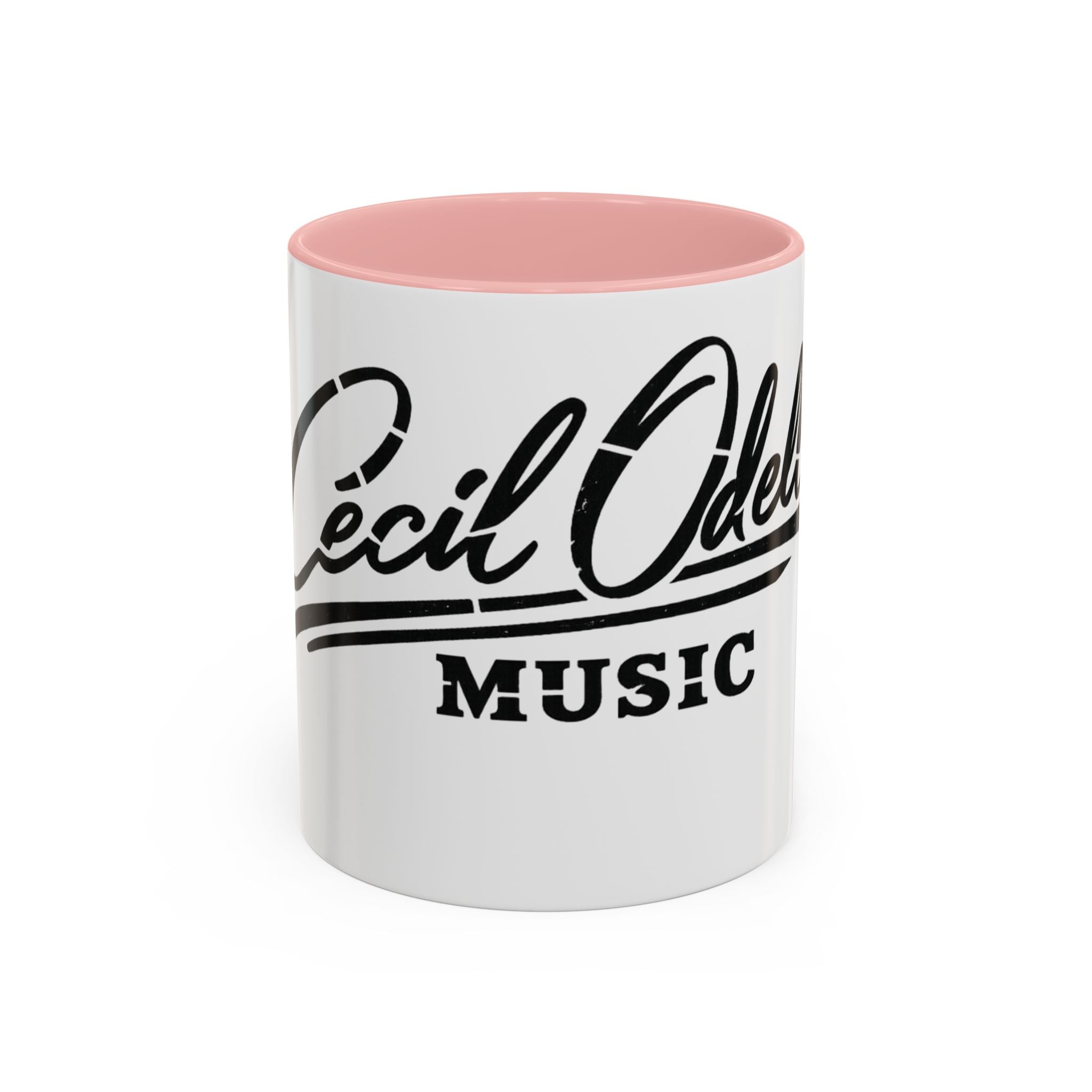 Cecil Odell Music Accent Coffee Mug: Black-Trim Musician Gift (11/15 oz)