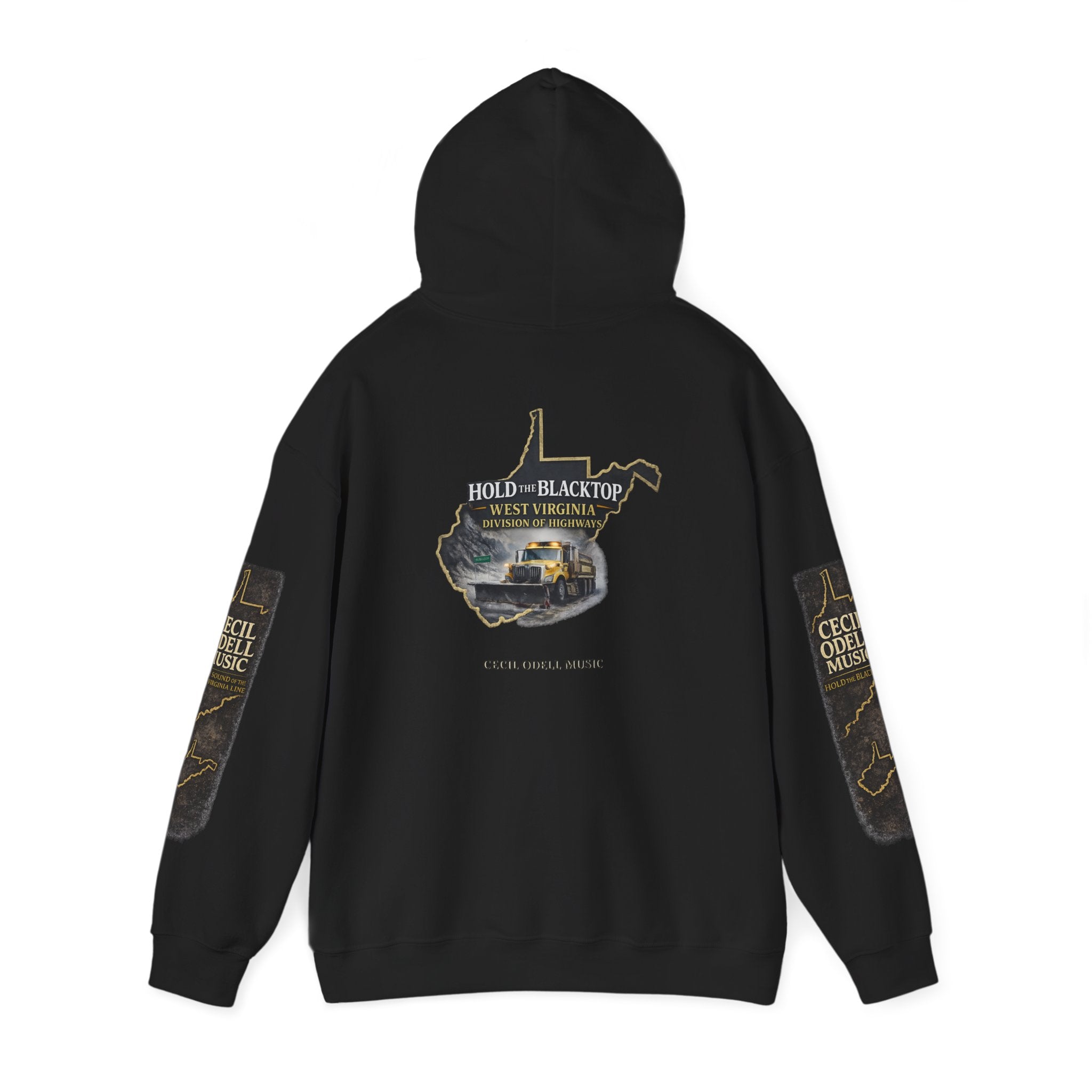 Hold the Blacktop Hoodie: Classic Road Trip Graphic Pullover