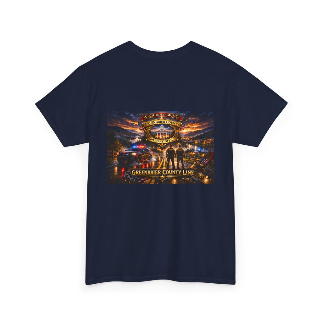 Greenbrier County Line Concert Tee: Vintage Live Music Poster Shirt