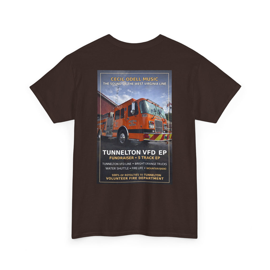 Tunnelton VFD Firetruck Tee: Volunteer Fire Department Fundraiser T-Shirt