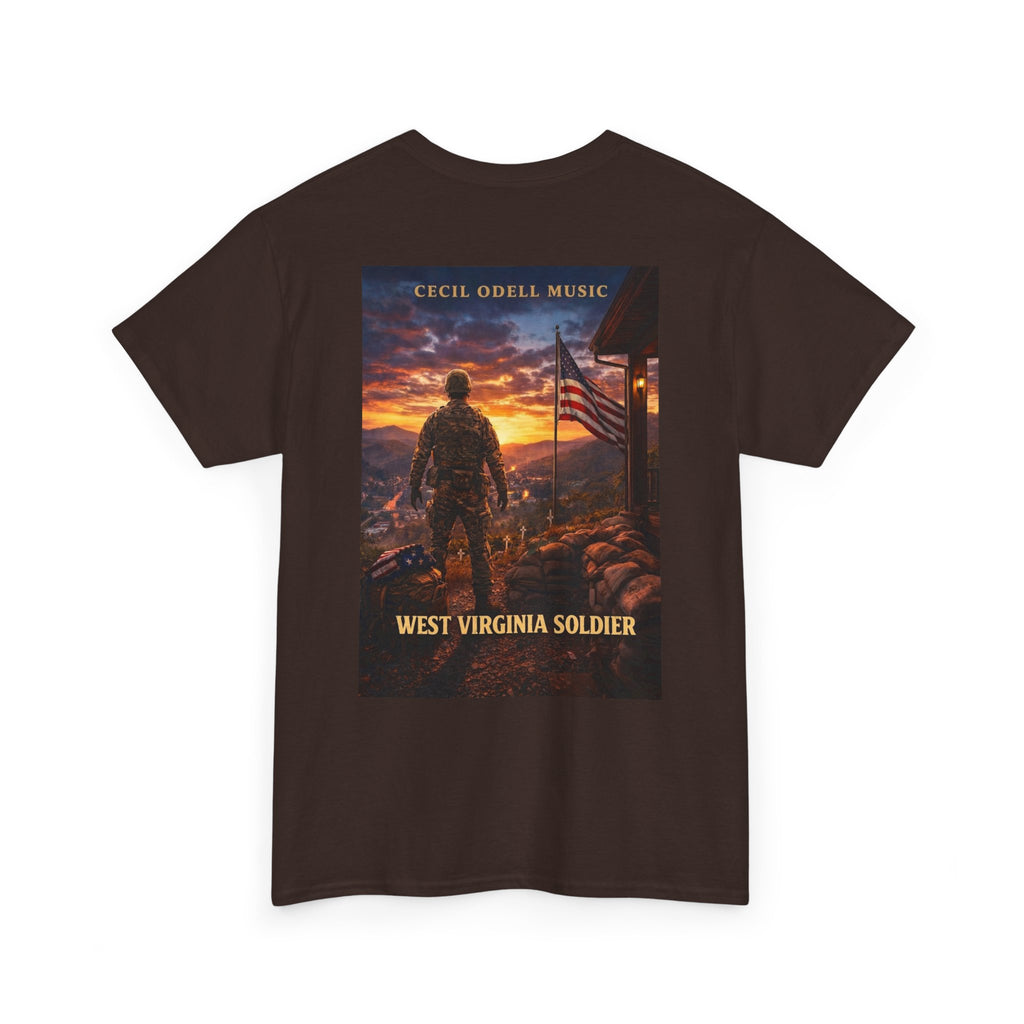 West Virginia Soldier T-Shirt: Patriotic Military Tee (Cecil Odell Music)