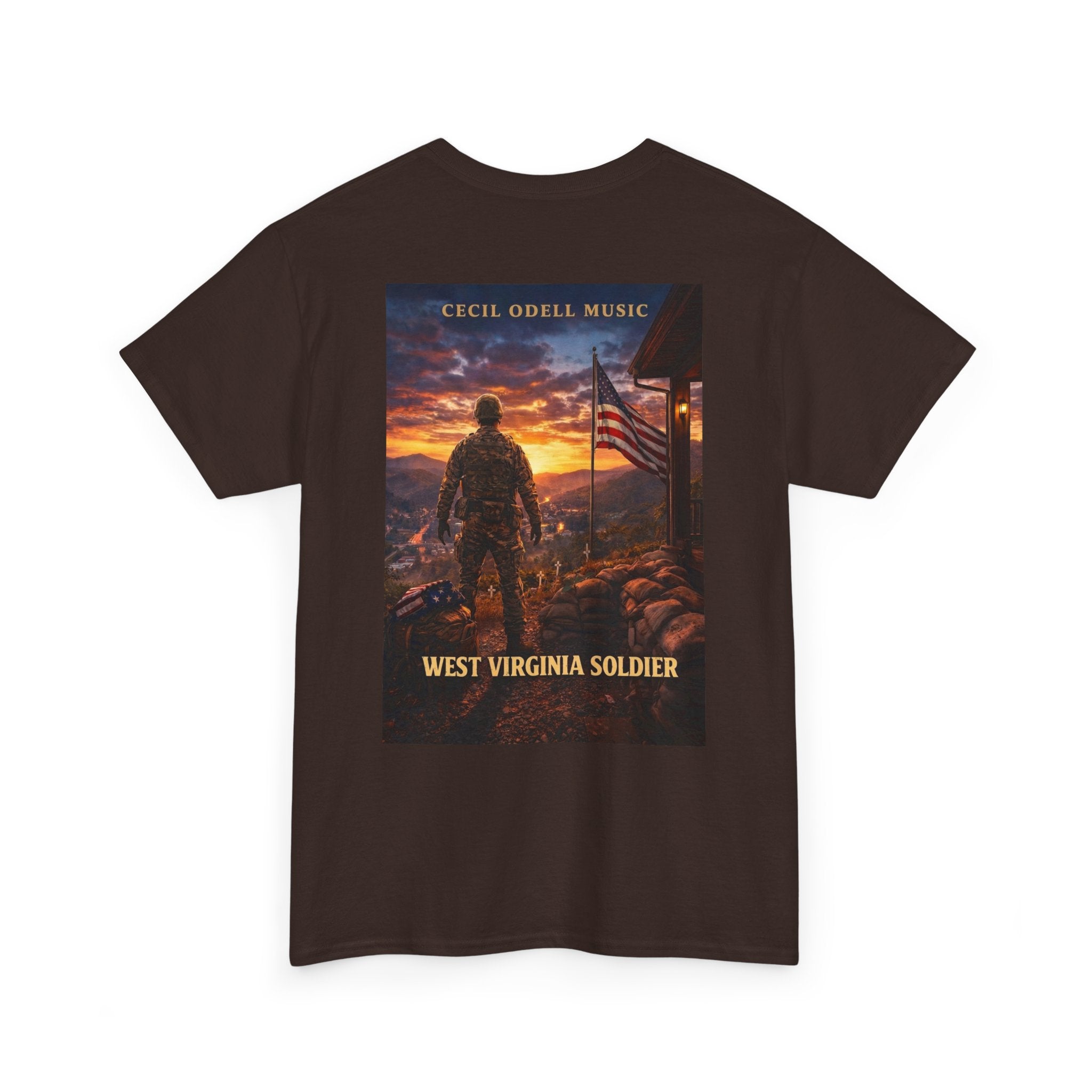 West Virginia Soldier T-Shirt: Patriotic Military Tee (Cecil Odell Music)