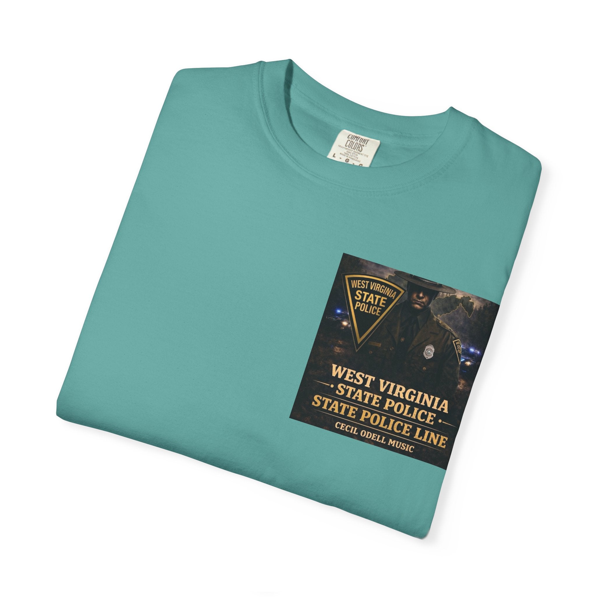 West Virginia State Police Graphic T-Shirt: 'State Police Line' Back Print