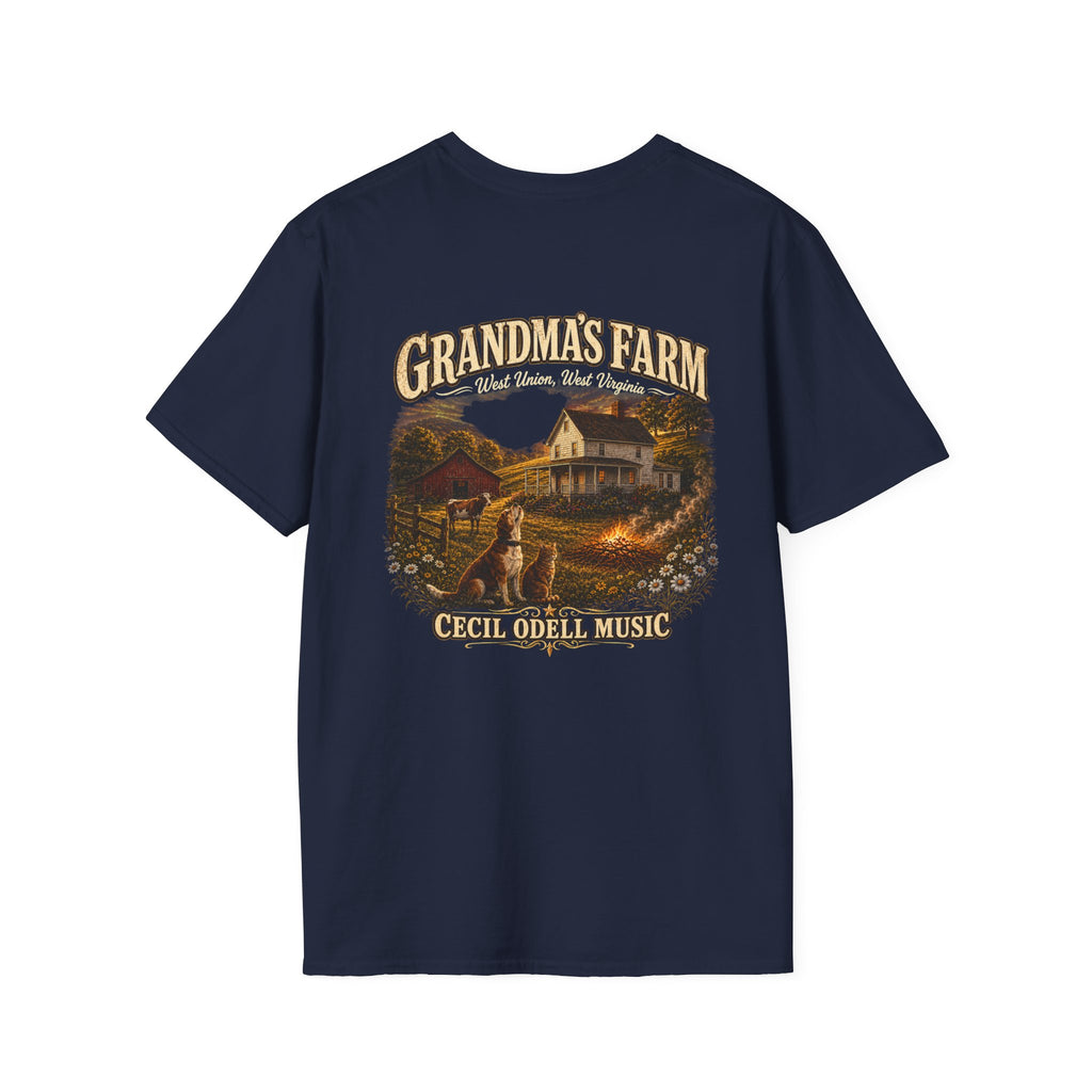 Grandma's Farm T-Shirt: West Union West Virginia Rustic Country Tee