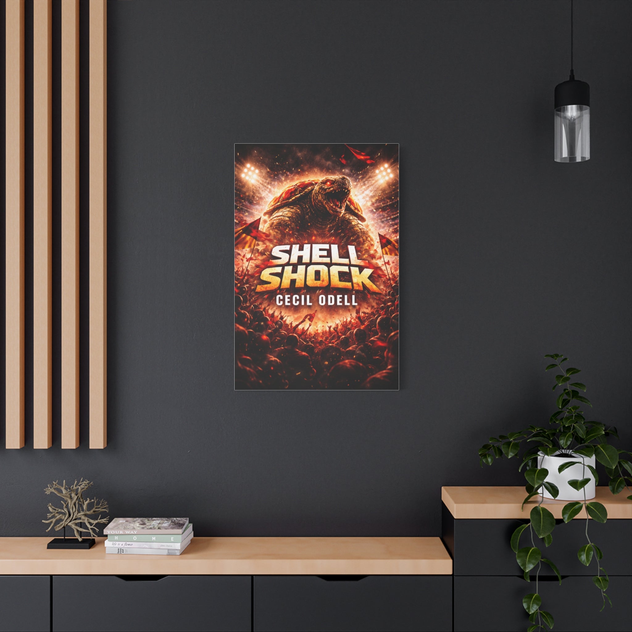 Shell Shock Canvas Print: Dramatic Monster Art Wrap (Cecil Odell)