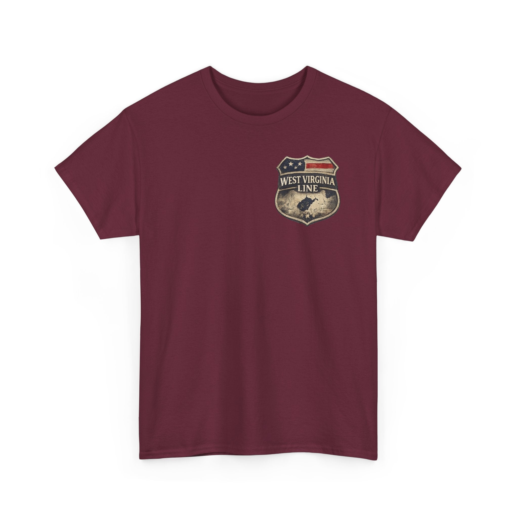West Virginia Line Benefit Tee: Supporting First Responders (Eagle & Flag)