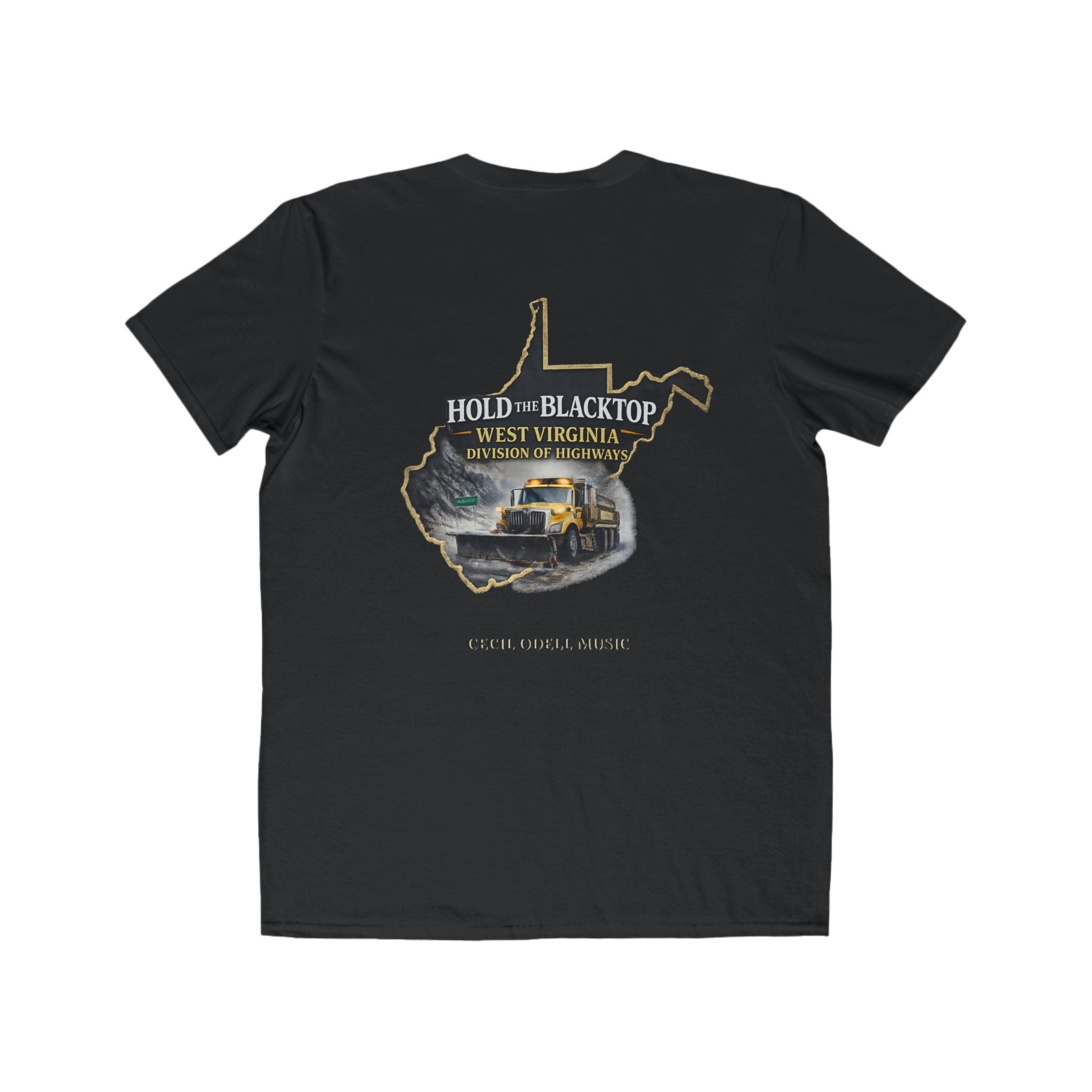 West Virginia Map T‑Shirt: "Hold the Blacktop" Vintage Truck Graphic Tee
