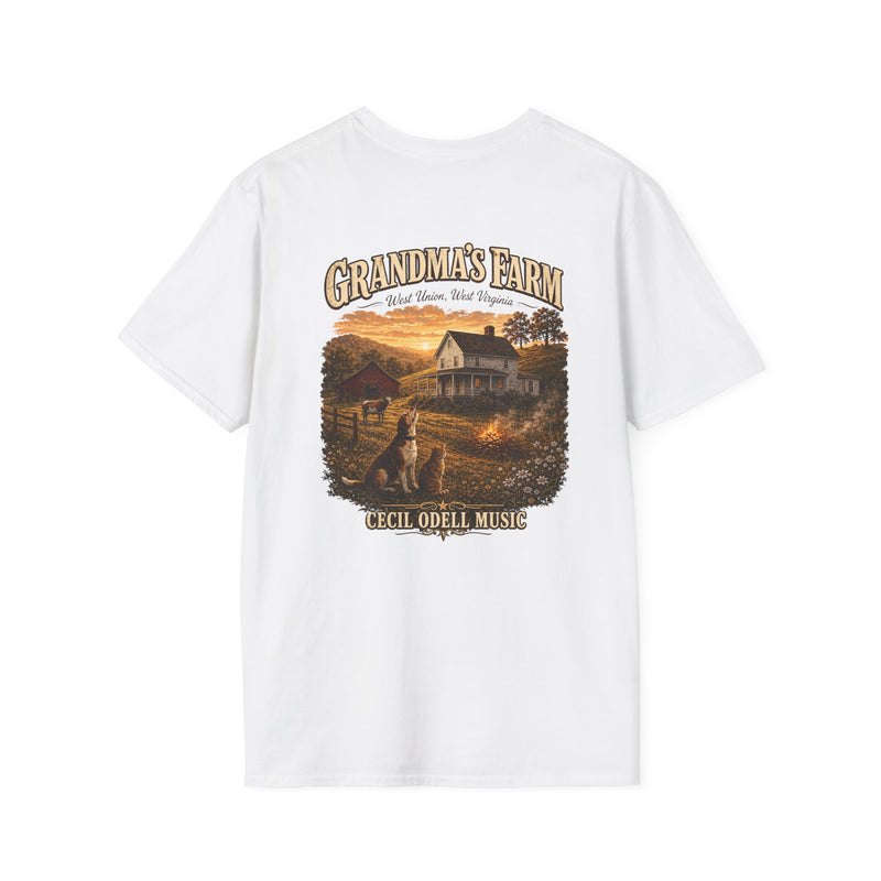 Grandma's Farm West Union West Virginia Rustic Country T-Shirt