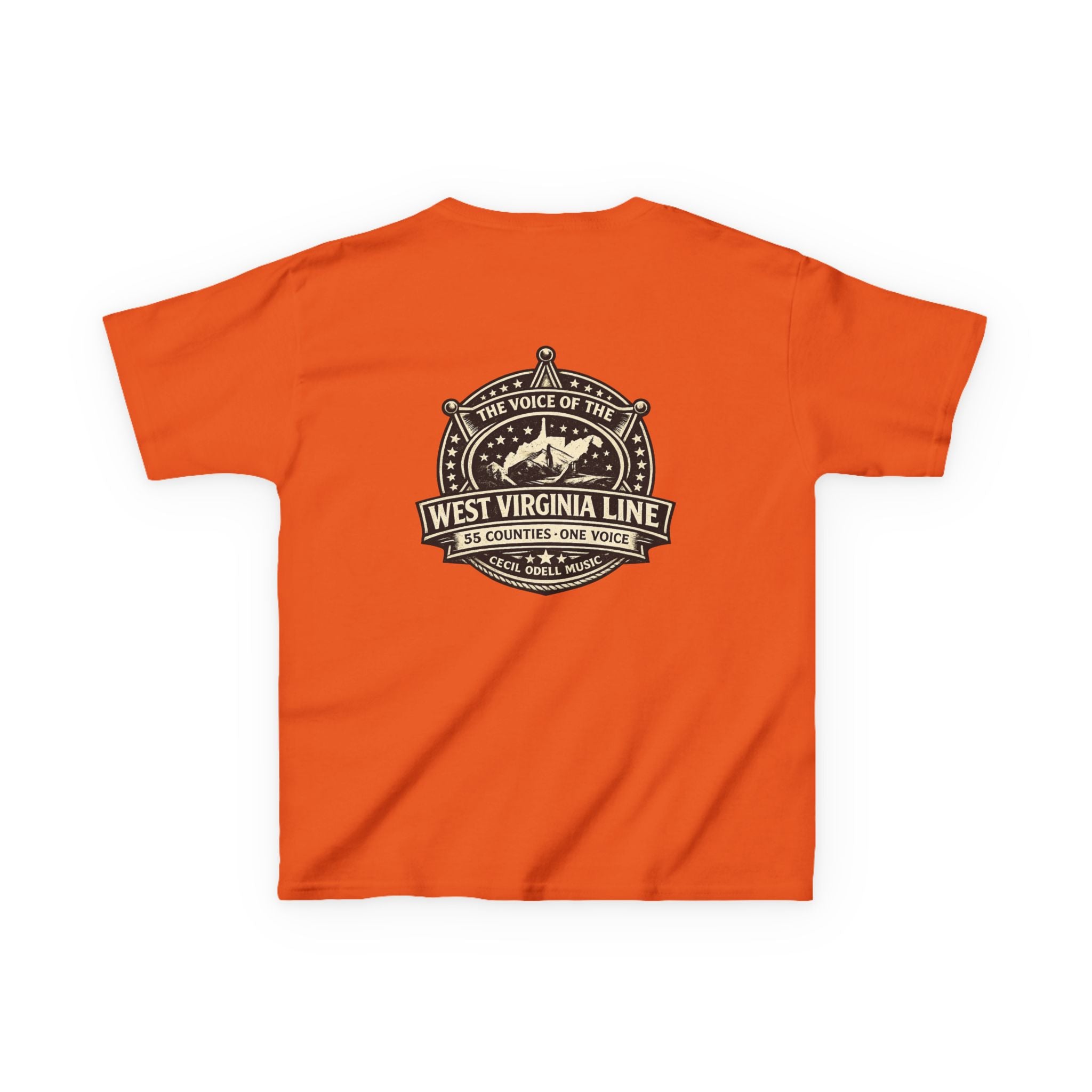 West Virginia Line Kids T‑Shirt: 'The Voice of the West Virginia Line' Vintage Emblem