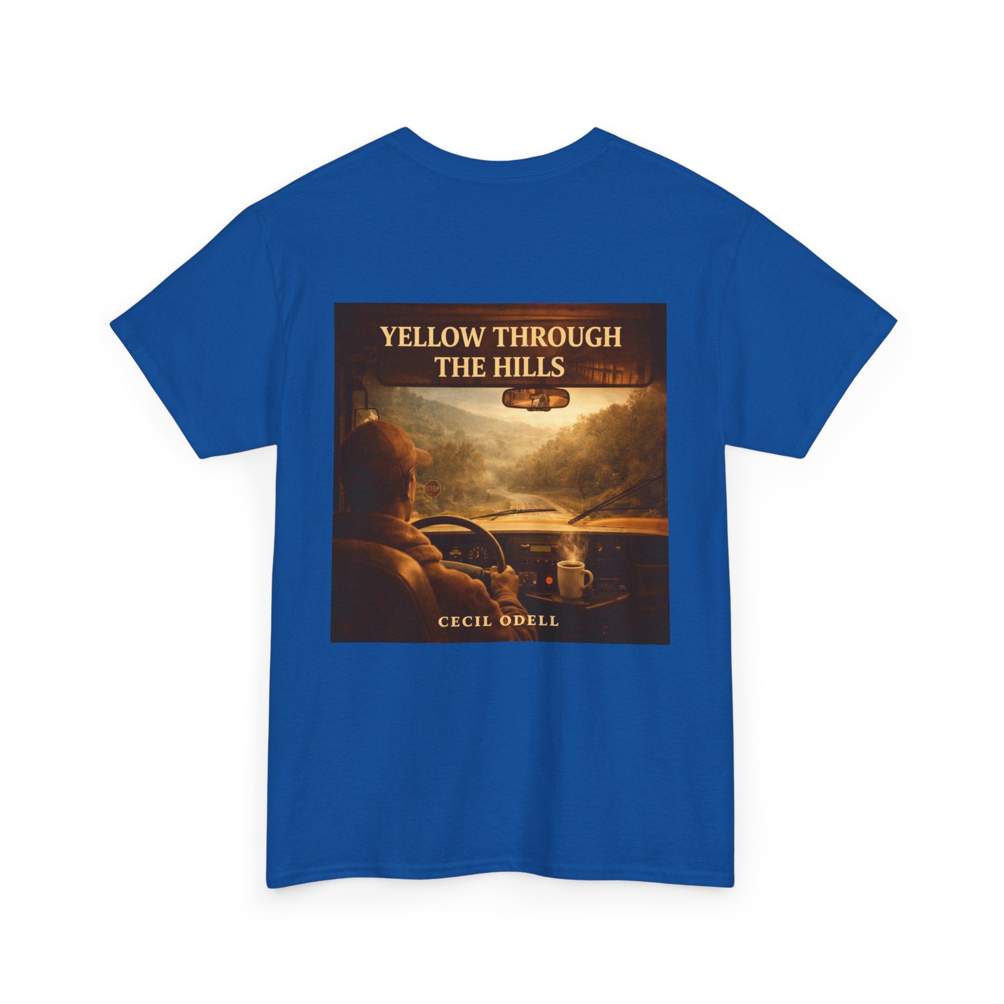 Album Art T‑Shirt: "Yellow Through The Hills" Vintage Roadtrip Tee