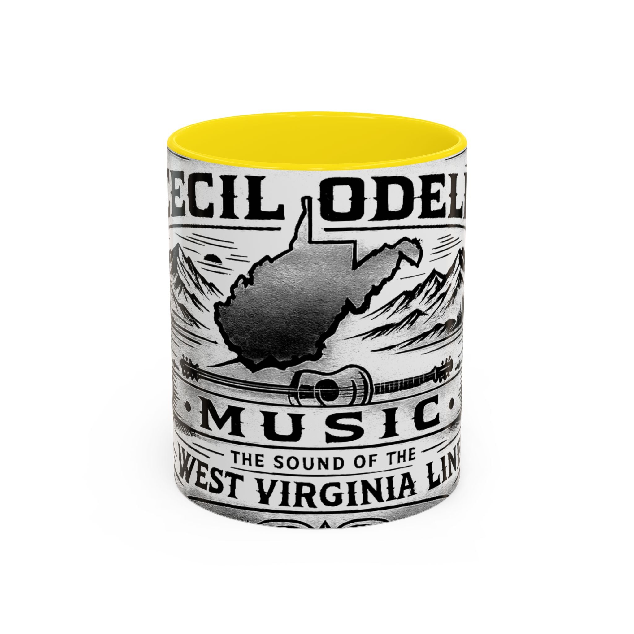 West Virginia Music Coffee Mug: 'The Sound of the West Virginia Line' Accent Mug