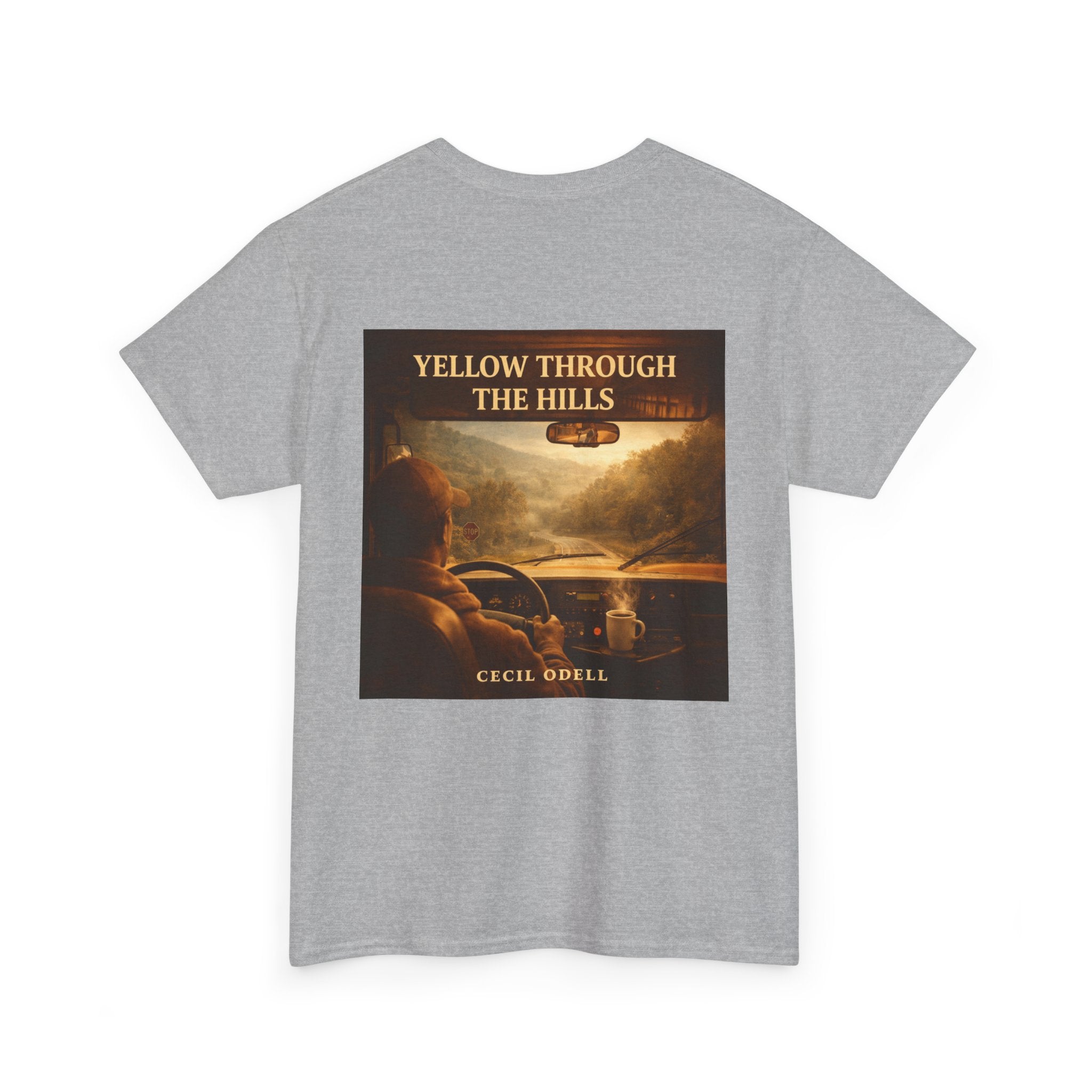 Album Art T‑Shirt: "Yellow Through The Hills" Vintage Roadtrip Tee