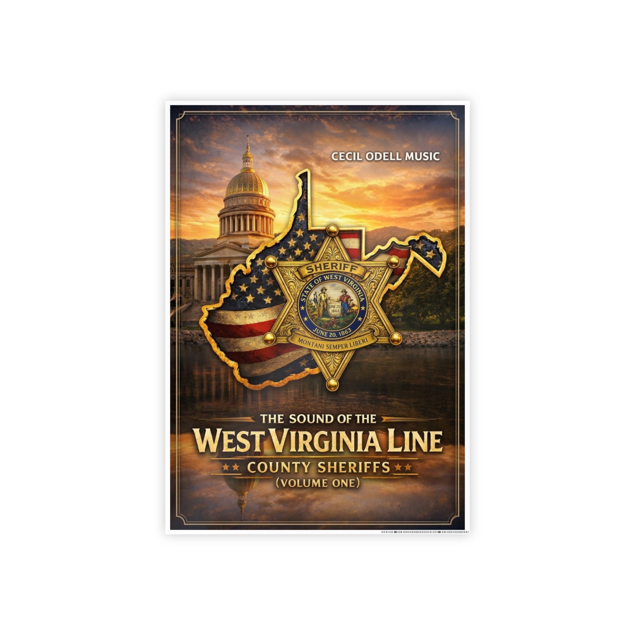West Virginia Line County Sheriffs Poster