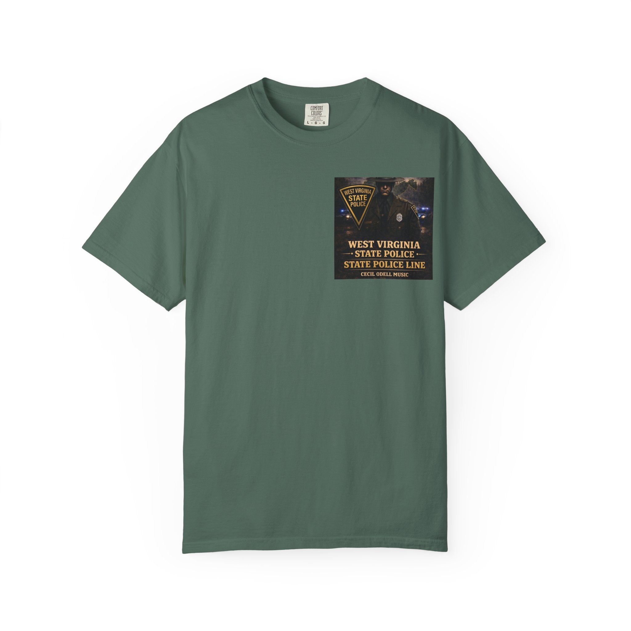 West Virginia State Police Graphic T-Shirt: 'State Police Line' Back Print