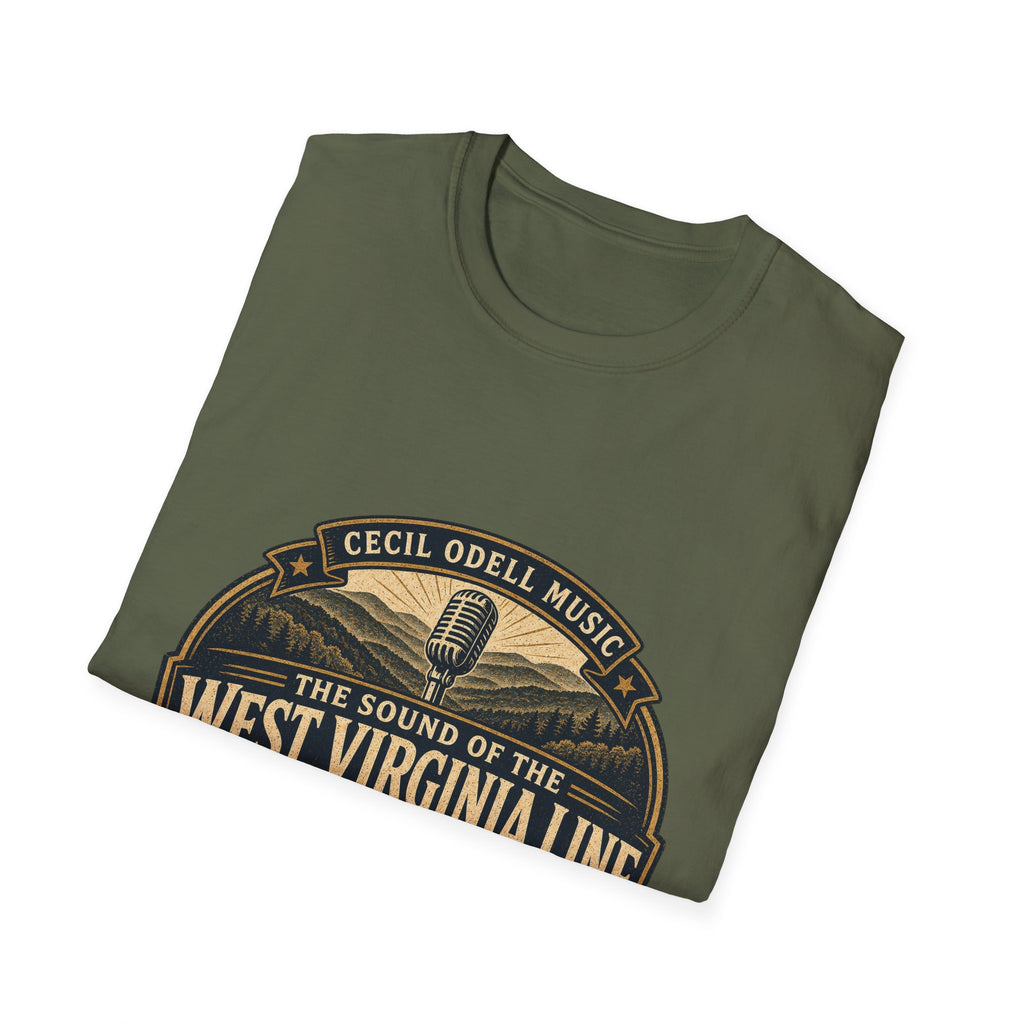 West Virginia Music T-Shirt: "Built to Sound Like Home" Vintage State Guitar Tee