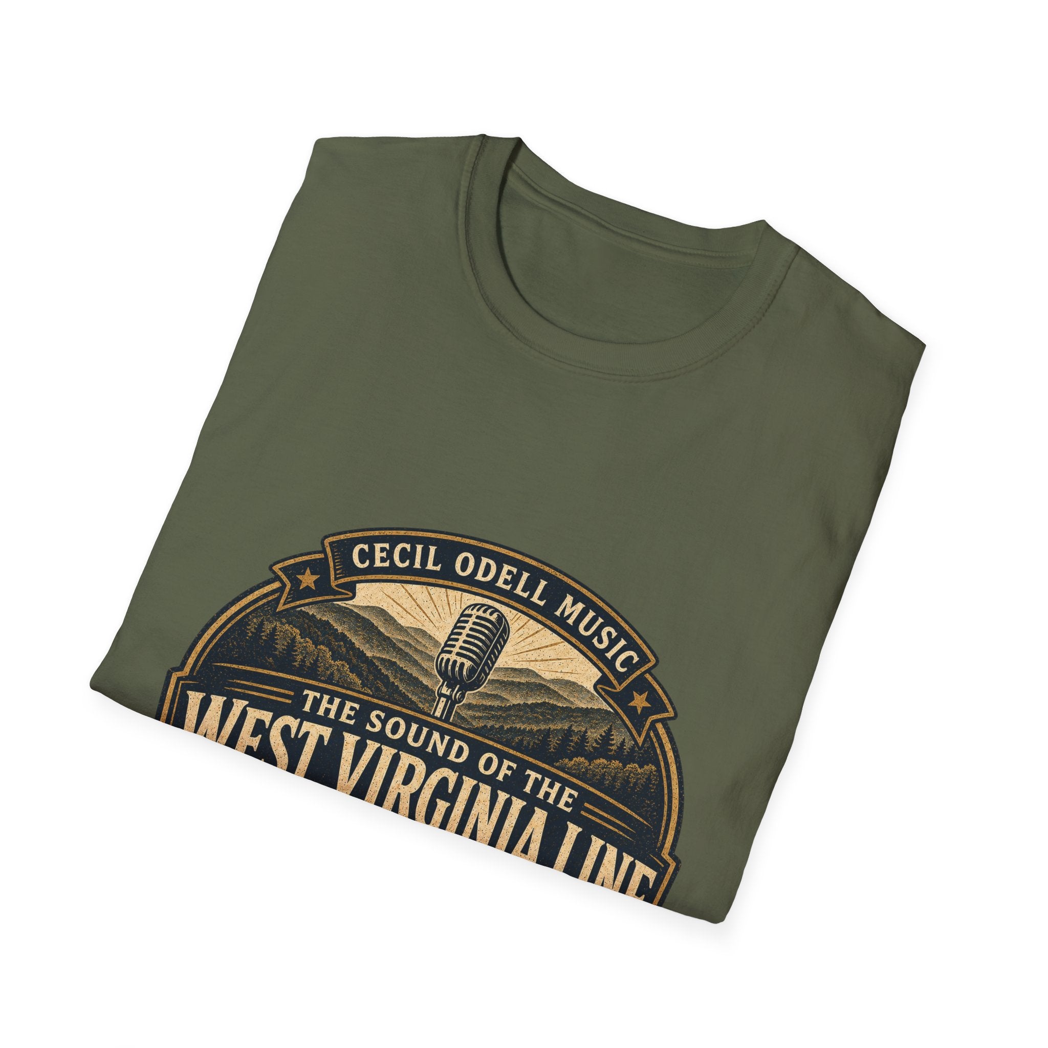 West Virginia Music T-Shirt: "Built to Sound Like Home" Vintage State Guitar Tee